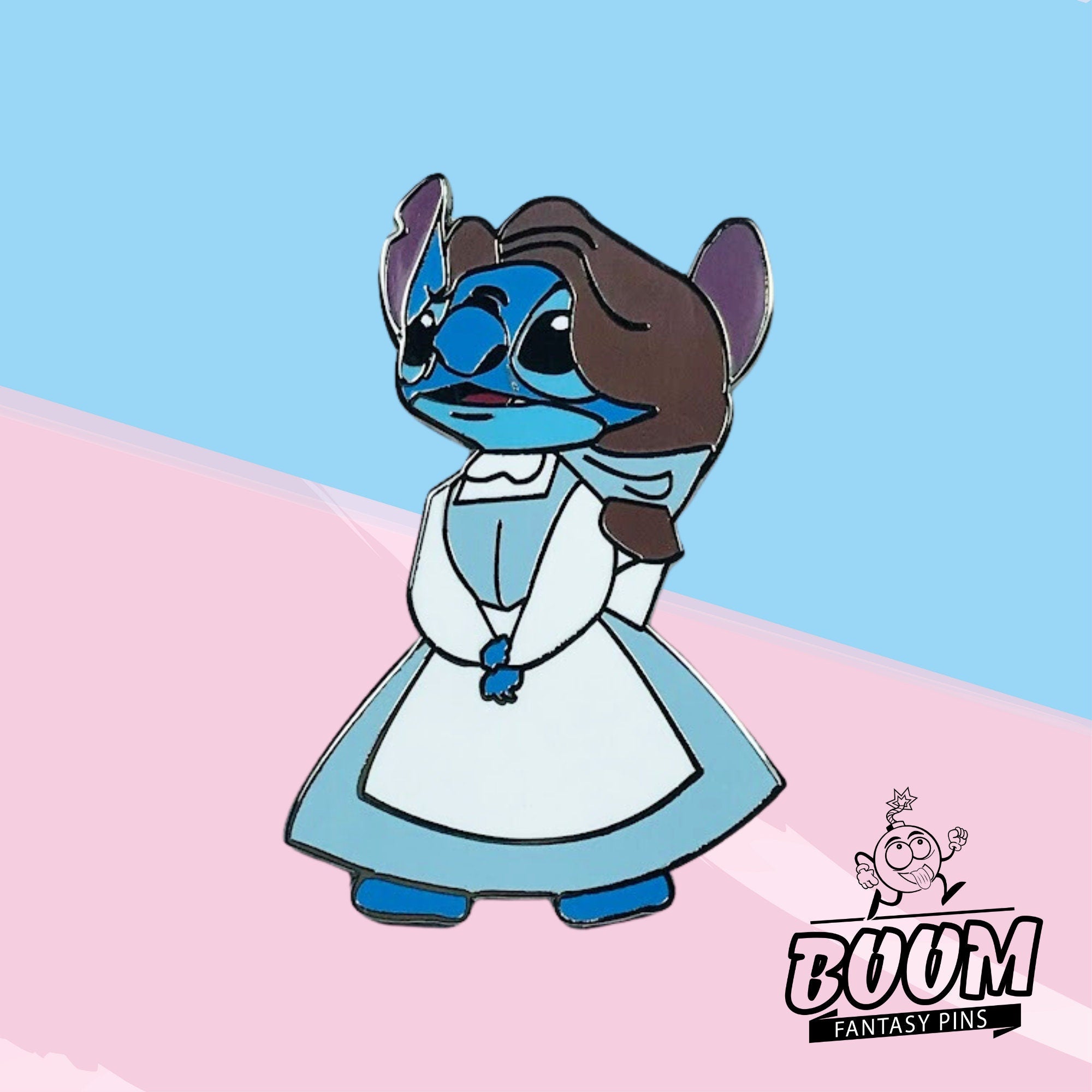 Pin – Stitch como la Princesa Bella de Lilo y Stitch – Disney Fantasy