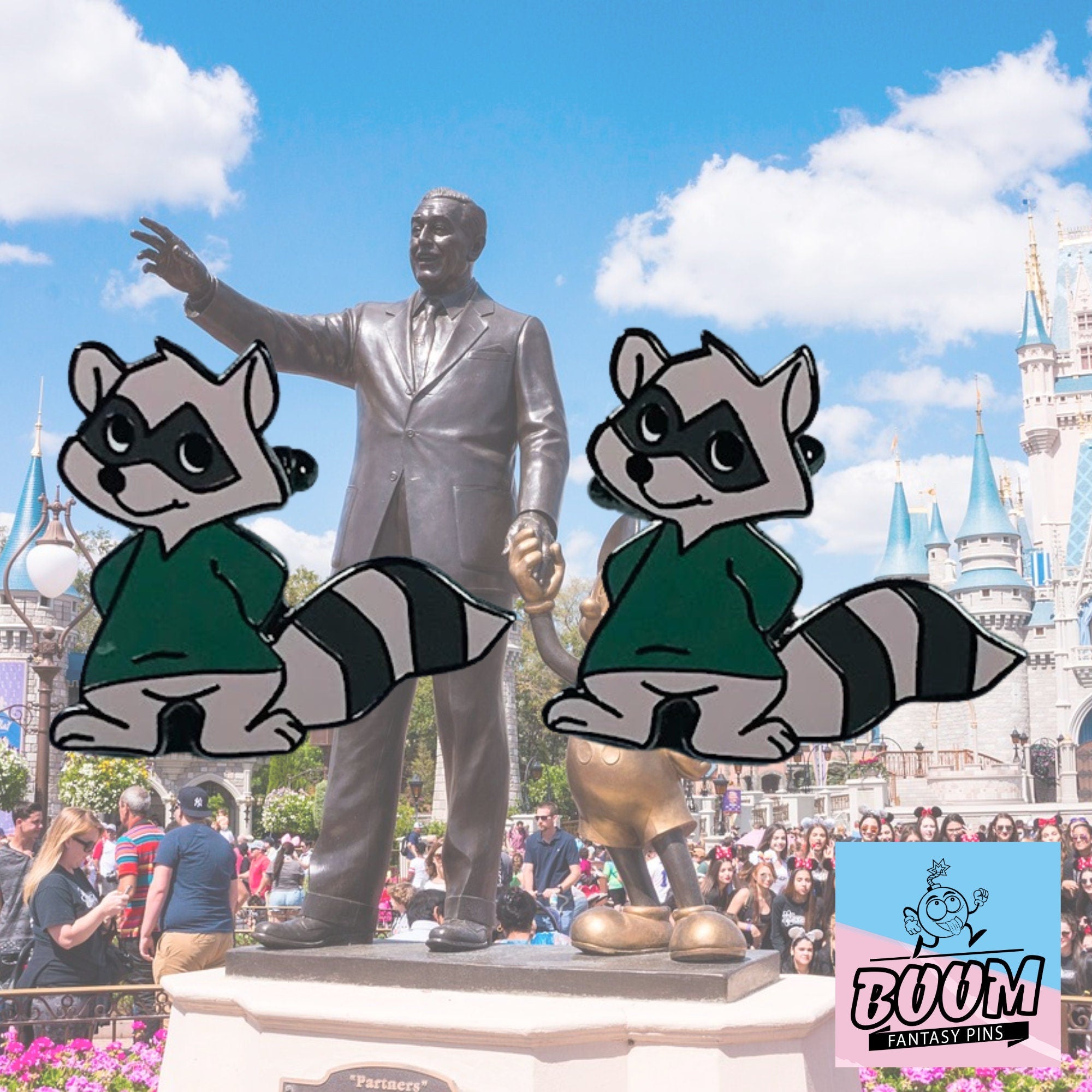 Cufflinks – Full Raccoon from Robin Hood – Disney Fantasy