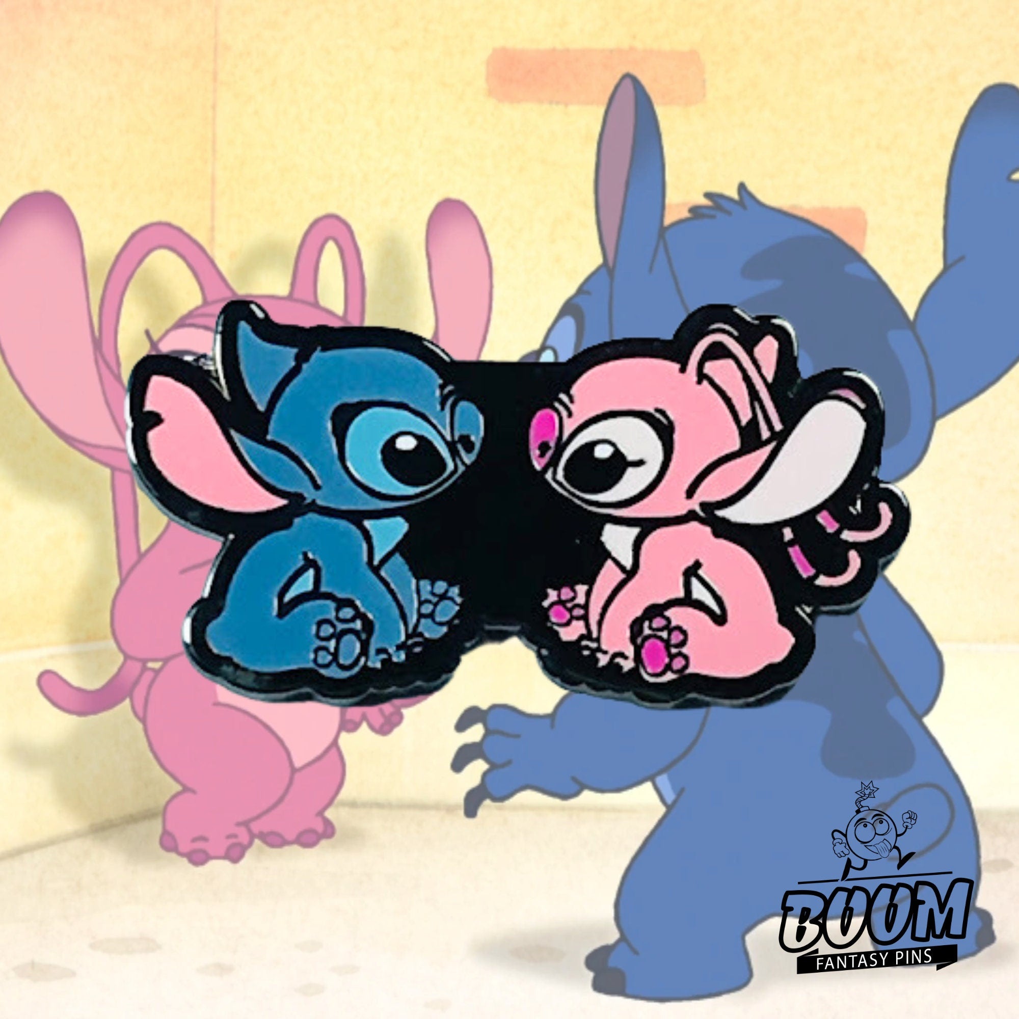 Pin – Stitch y Ángel de Lilo &amp; Stitch – Disney Fantasy