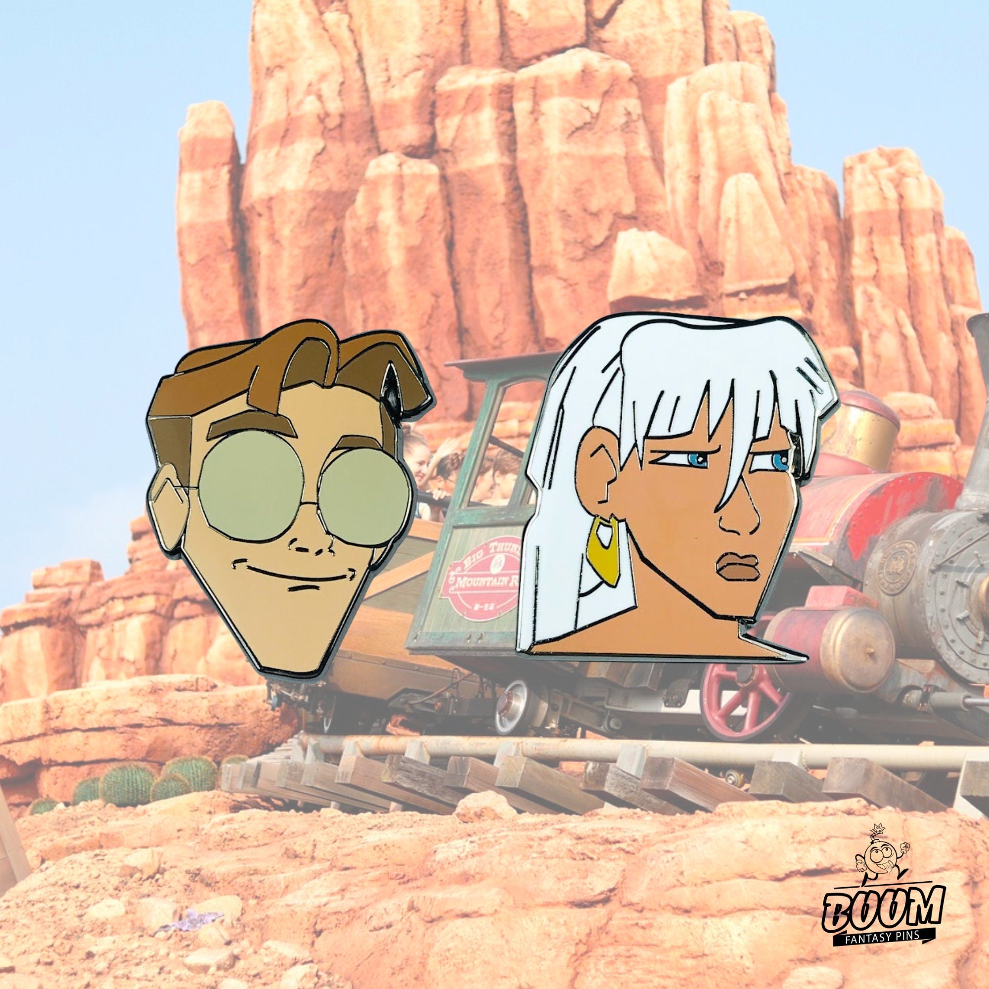 Pin – Milo Thatch and Princess Kida from Atlantis The Lost Empire – Disney Fantasy