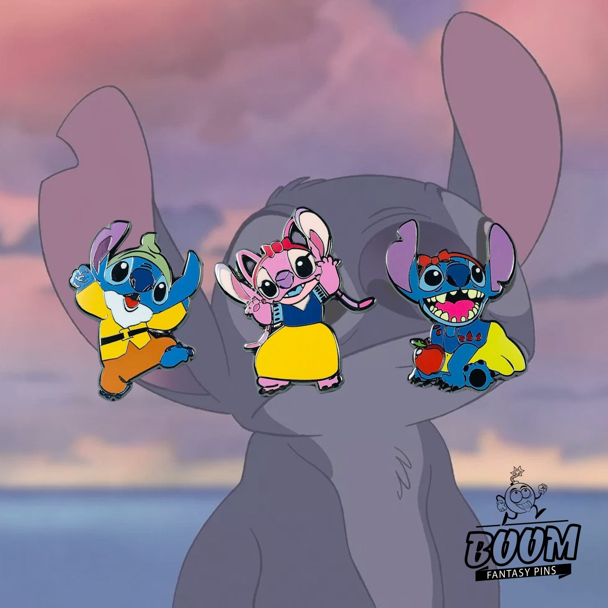 Pin – Stitch y Ángel de Lilo &amp; Stitch – Disney Fantasy