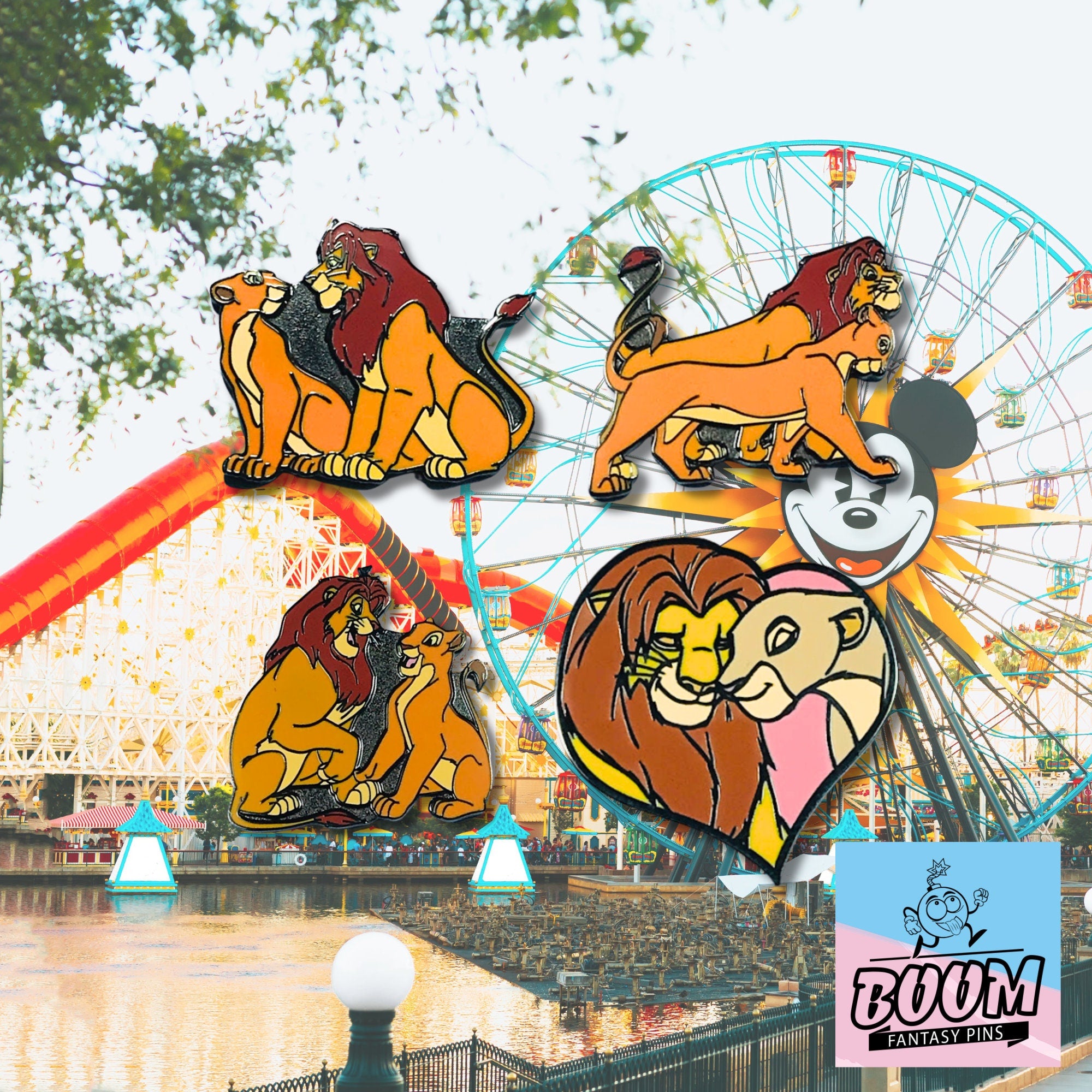 Pin – Simba y Nala de El Rey León – Disney Fantasy