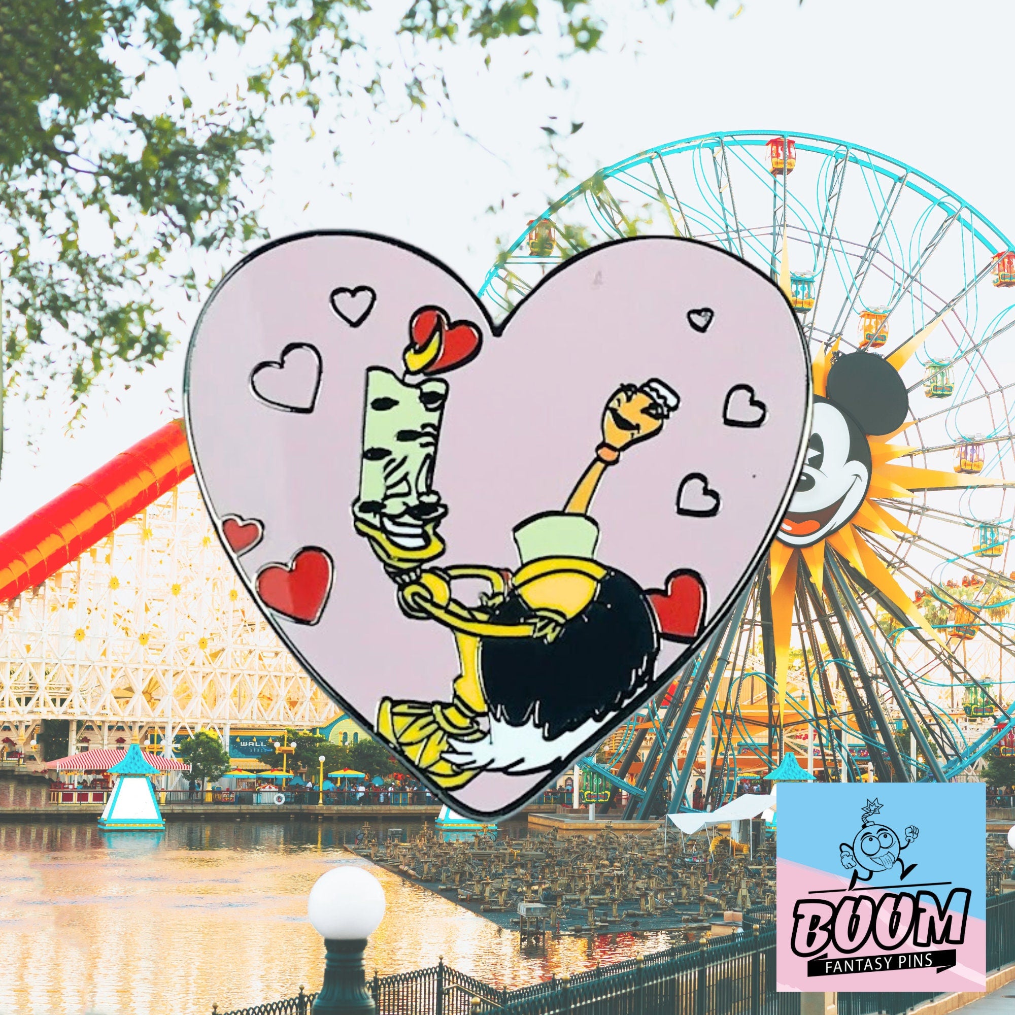 Pin's – Lumière et Babette de La Belle et la Bête – Disney Fantasy