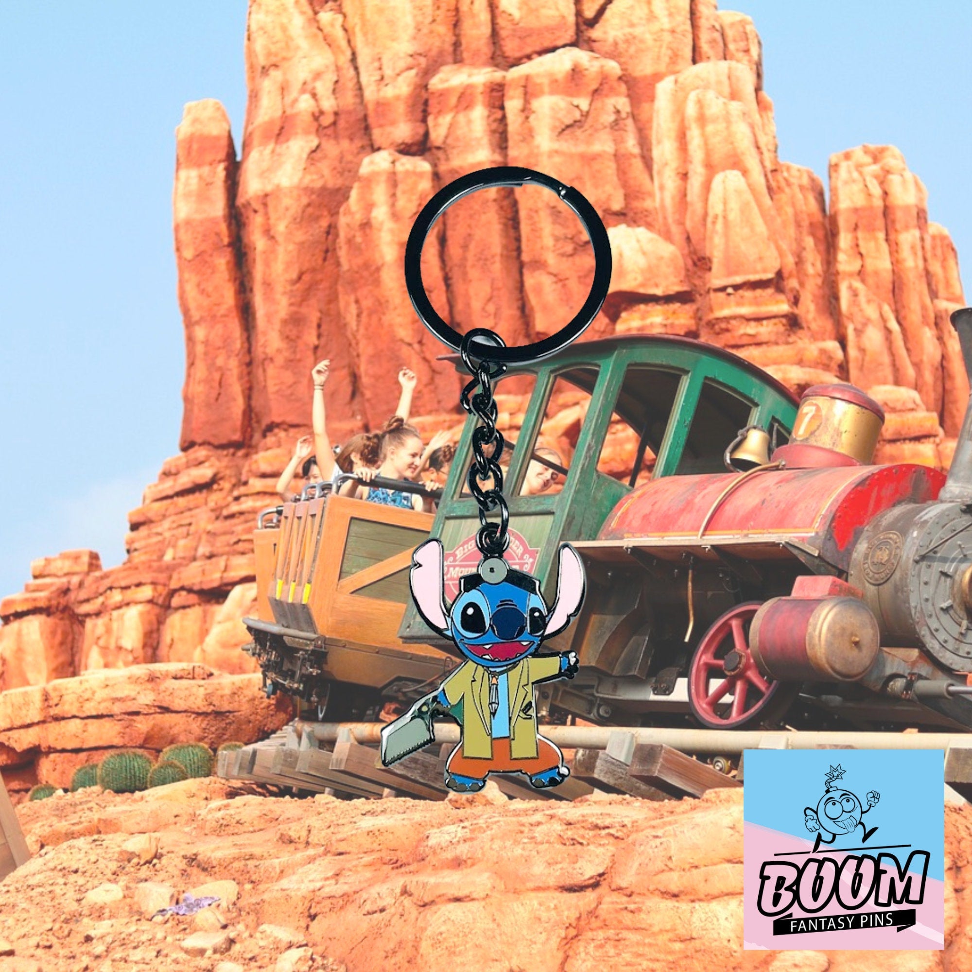 Llavero – Stitch como el Dr. Joshua Sweet de Lilo &amp; Stitch – Disney Fantasy