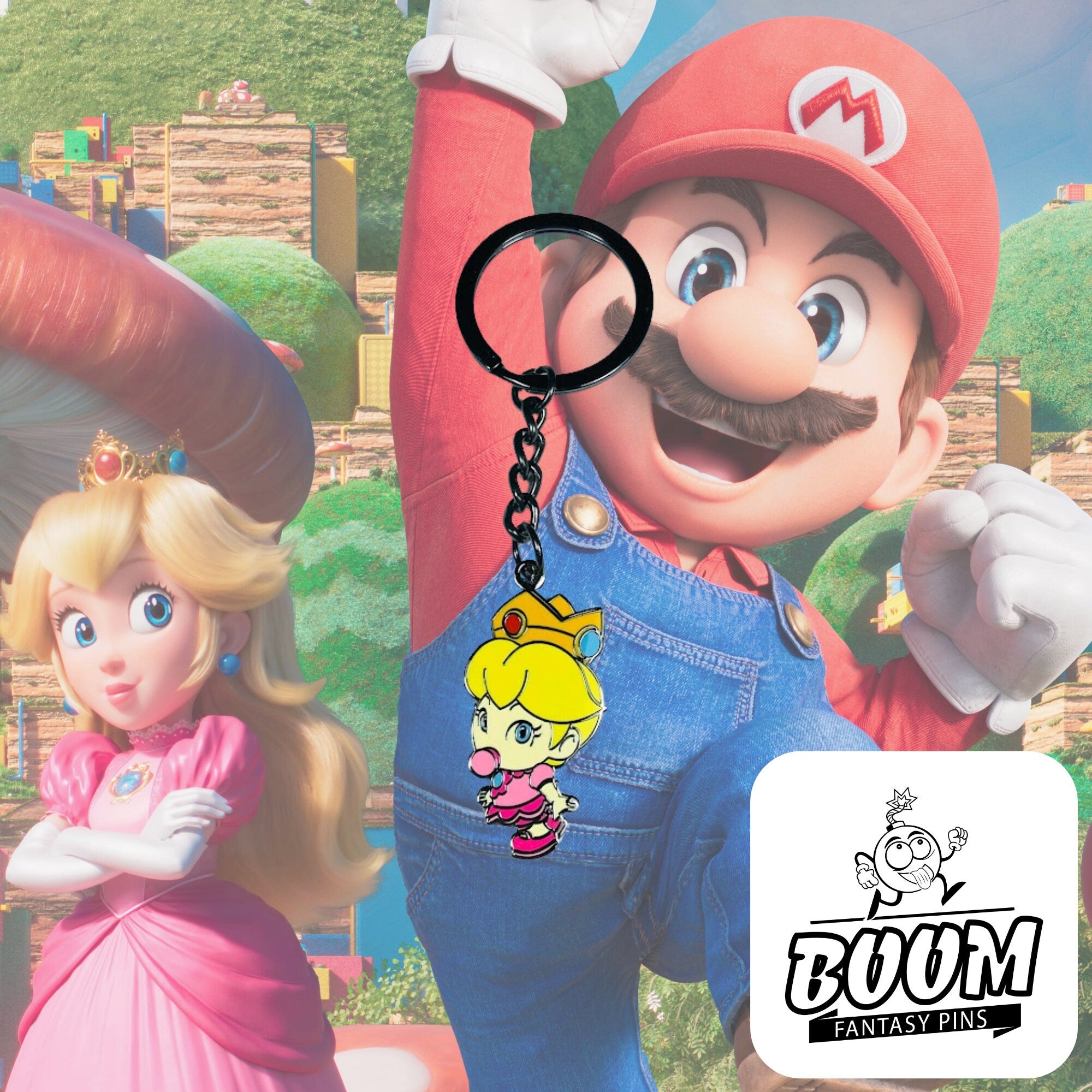 Keychain – Baby Princess Peach from Mario Bros – Disney Fantasy
