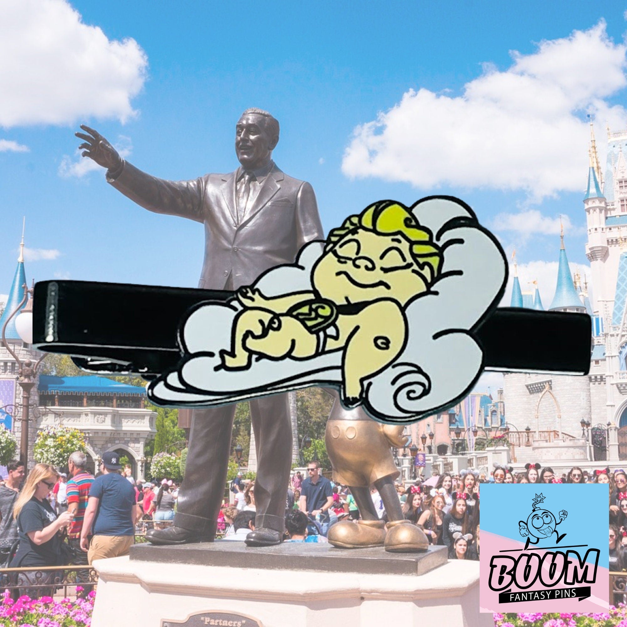 Pinza de corbata – Zeus niño durmiendo de Hércules – Disney Fantasy