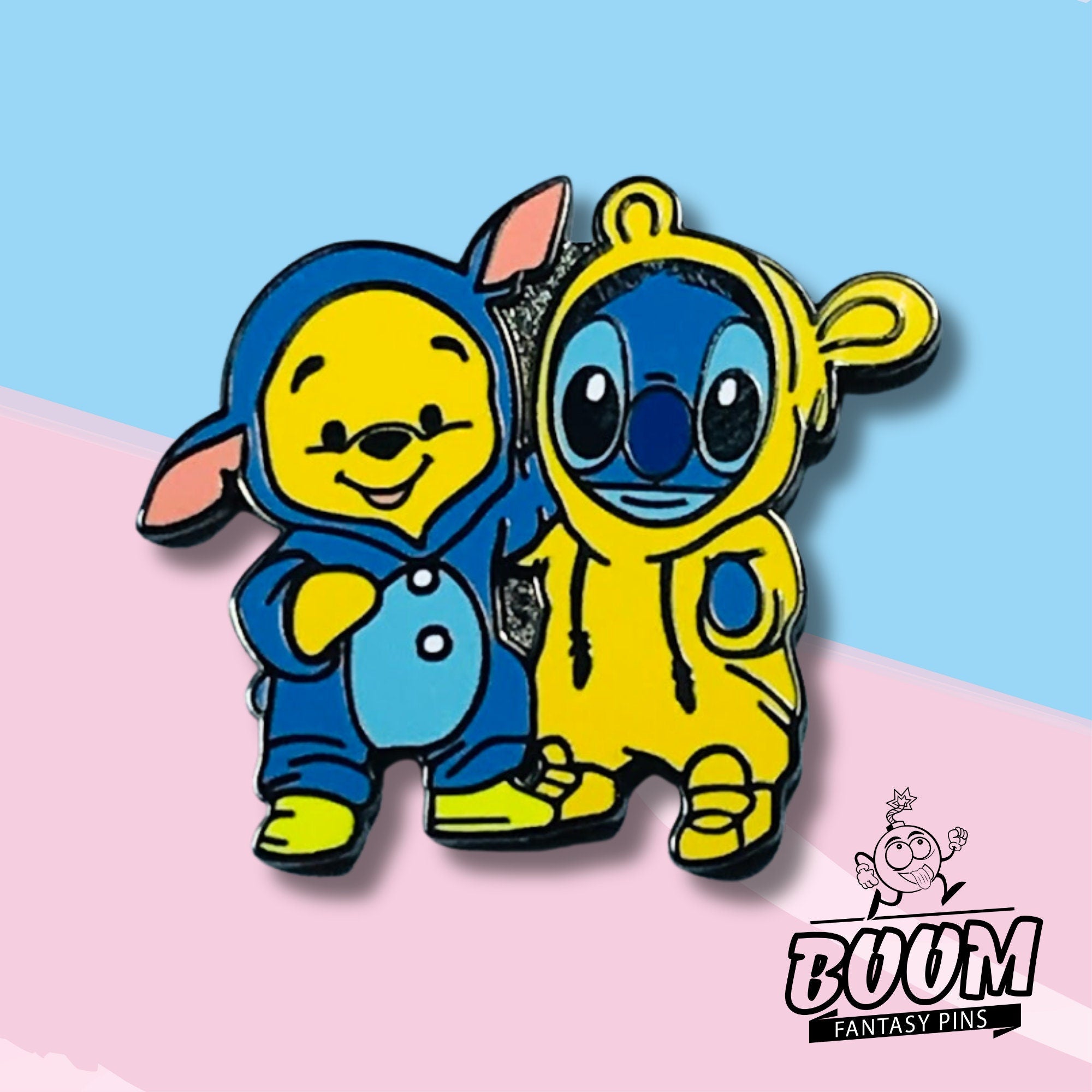 Pin – Stitch de Lilo &amp; Stitch y Winnie the Pooh de Winnie the Pooh – Disney Fantasy