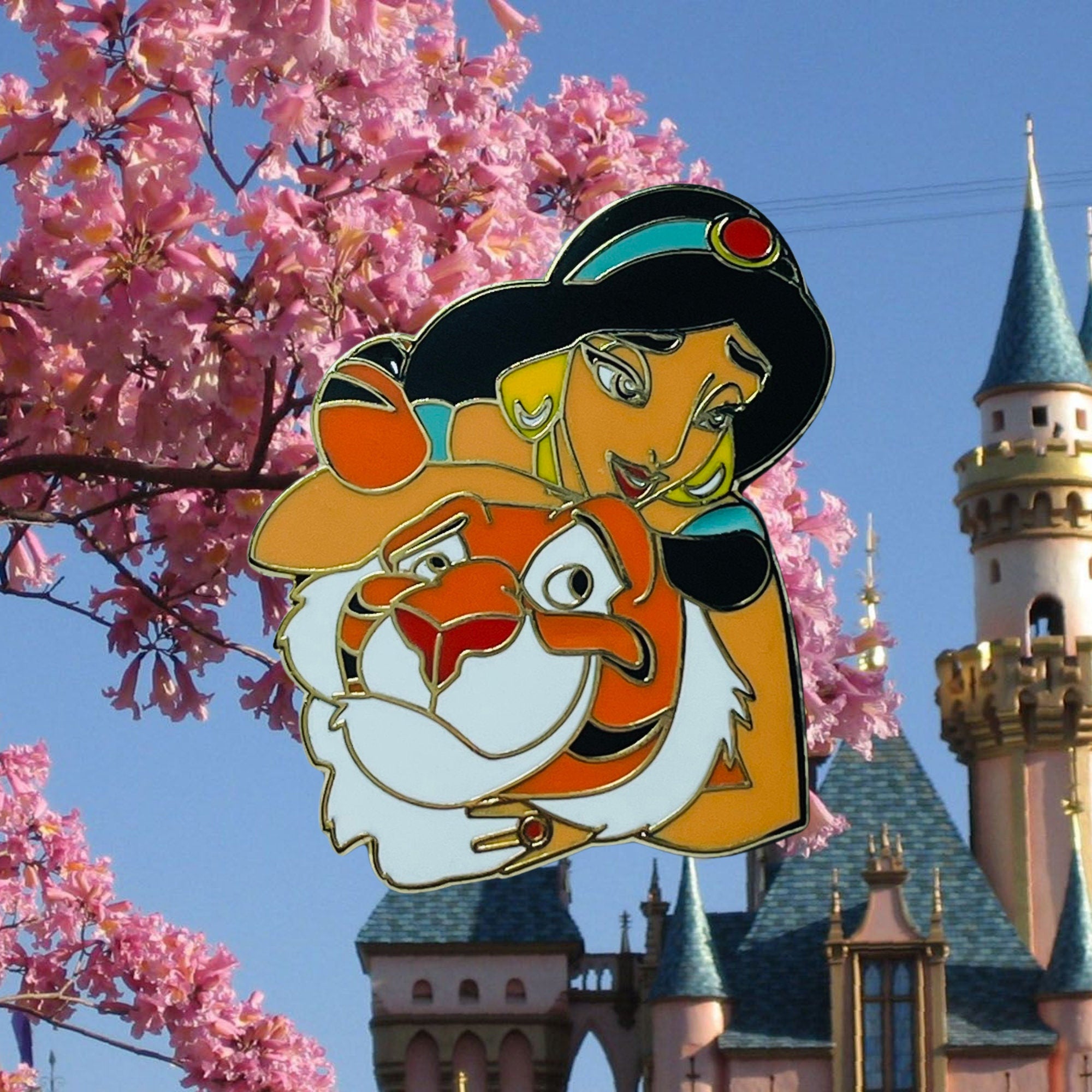 Pin – Rajah y la Princesa Jasmine de Aladdin – Disney Fantasy