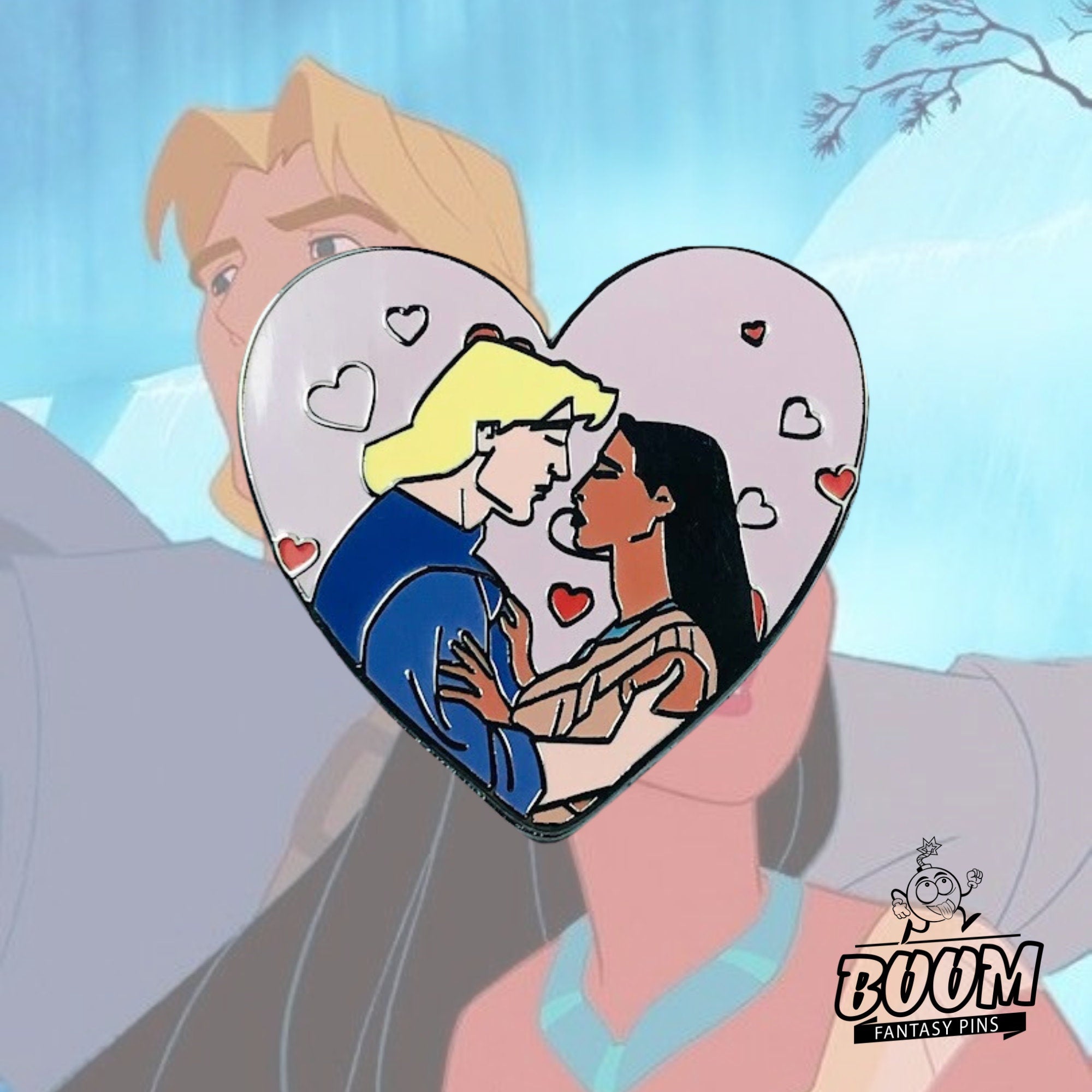 Pin's – Pocahontas et John Smith du film Pocahontas – Disney Fantasy