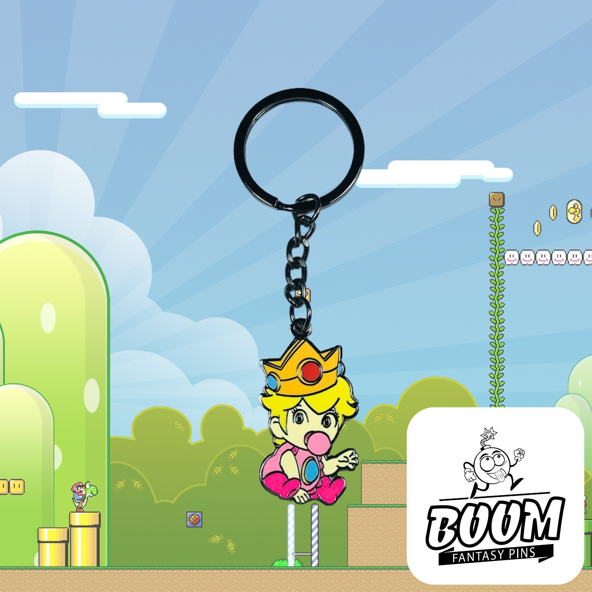 Keychain – Princess Peach from Super Mario Bros – Disney Fantasy