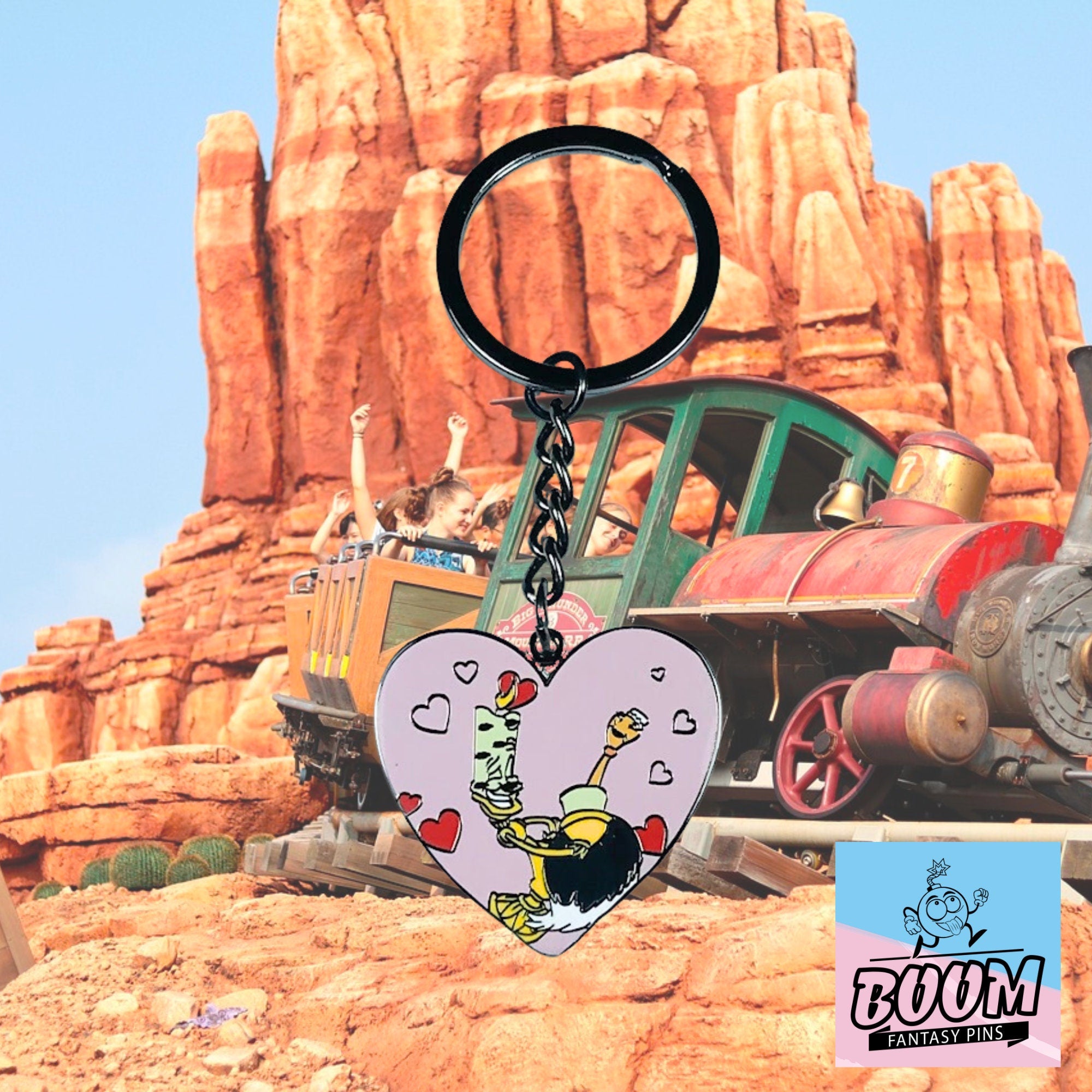 Porte-clés – Lumière et Babette de La Belle et la Bête – Disney Fantasy