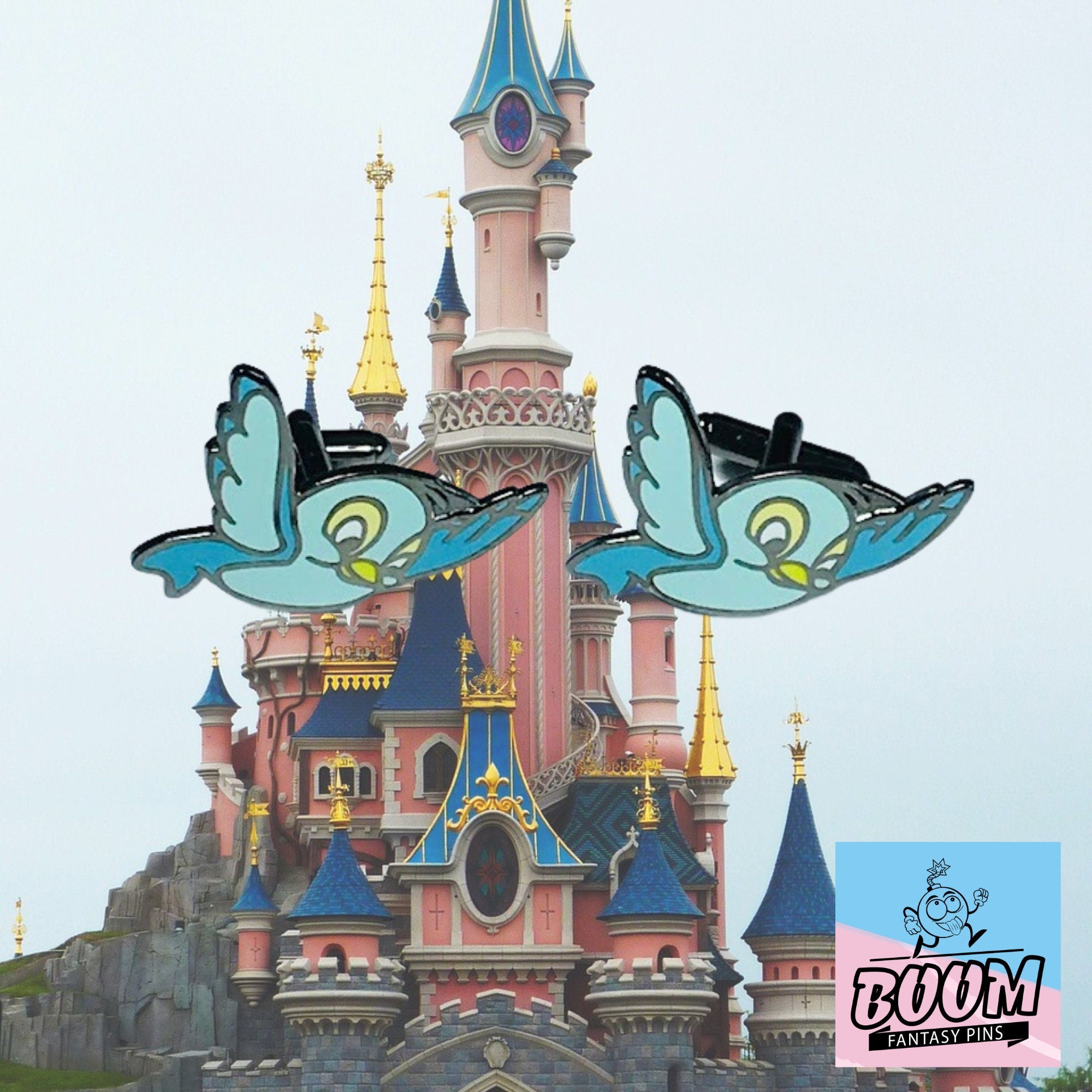 Boutons de manchette – Bambi et l'Oiseau bleu du film Bambi – Disney Fantasy