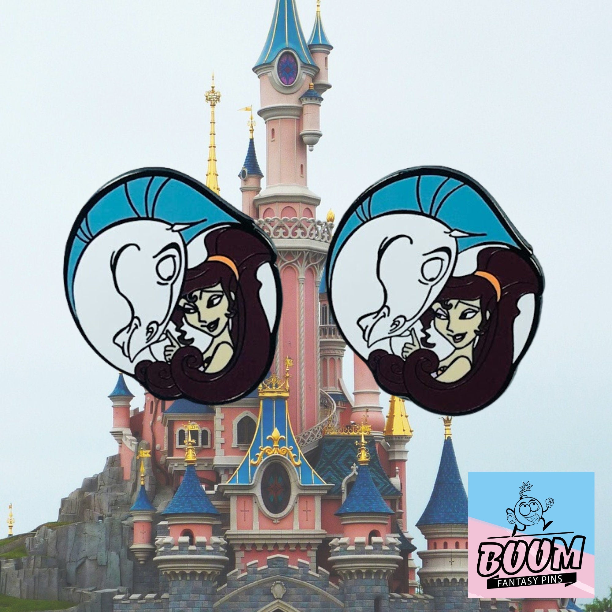 Boutons de manchette – Mégara et Pégase d'Hercule – Disney Fantasy