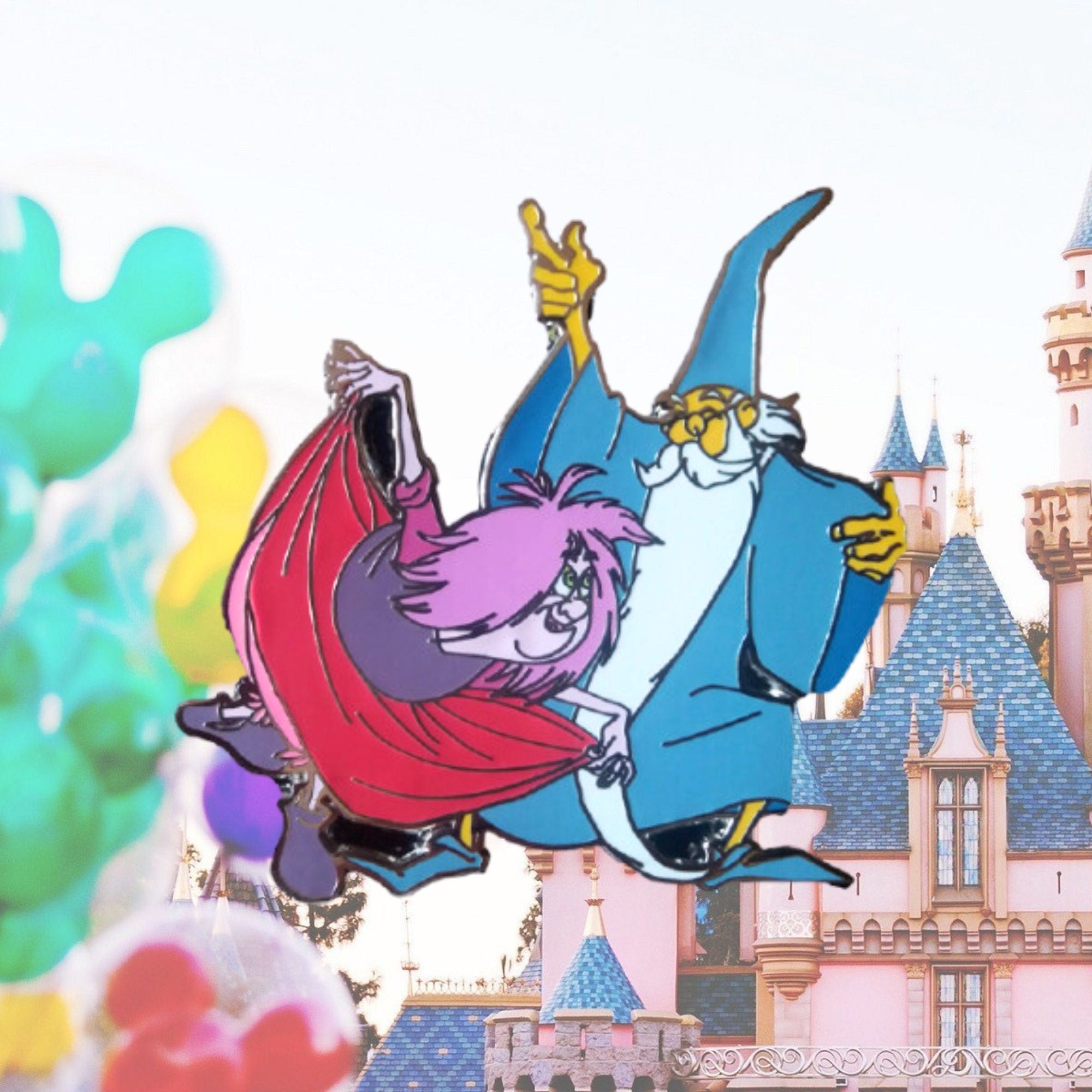 Pin's – Madame Mim et Merlin du film Merlin l'Enchanteur – Disney Fantasy