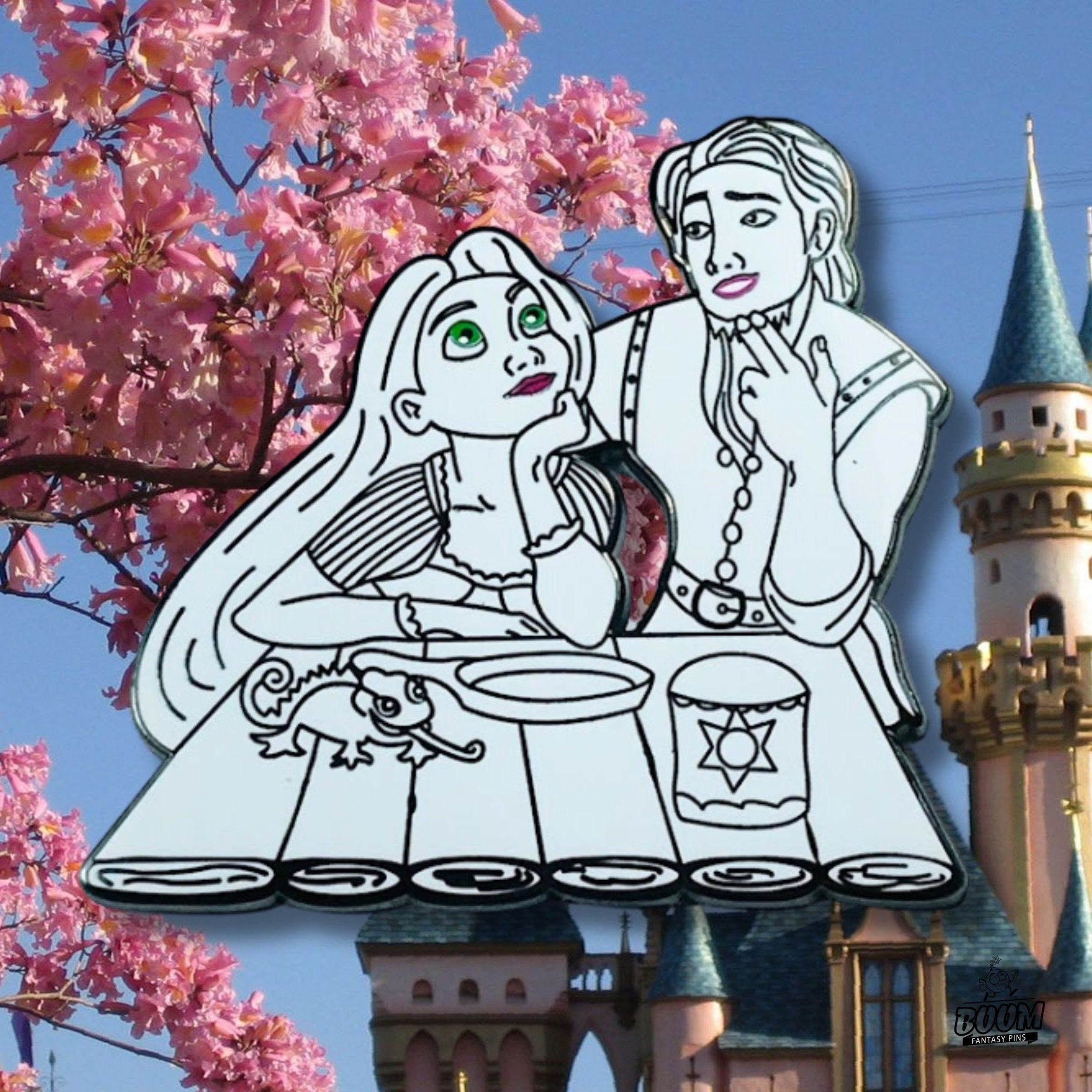 Pin's – Raiponce et Flynn Rider du film Raiponce – Disney Fantasy