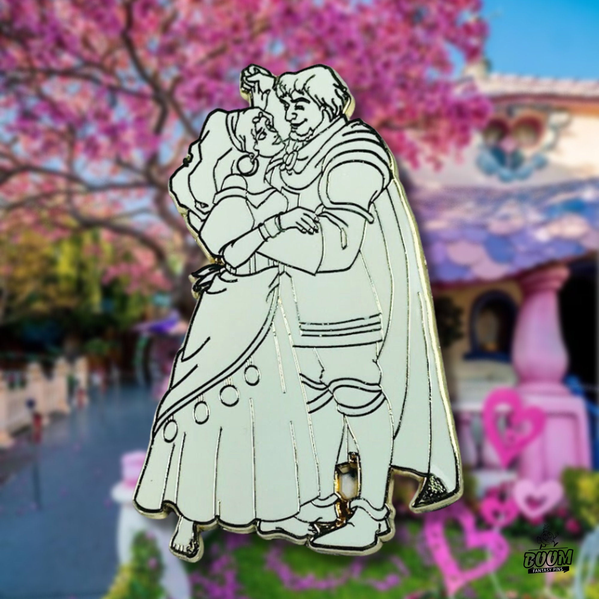 Pin's – Esmeralda et le capitaine Phoebus du Bossu de Notre-Dame – Disney Fantasy
