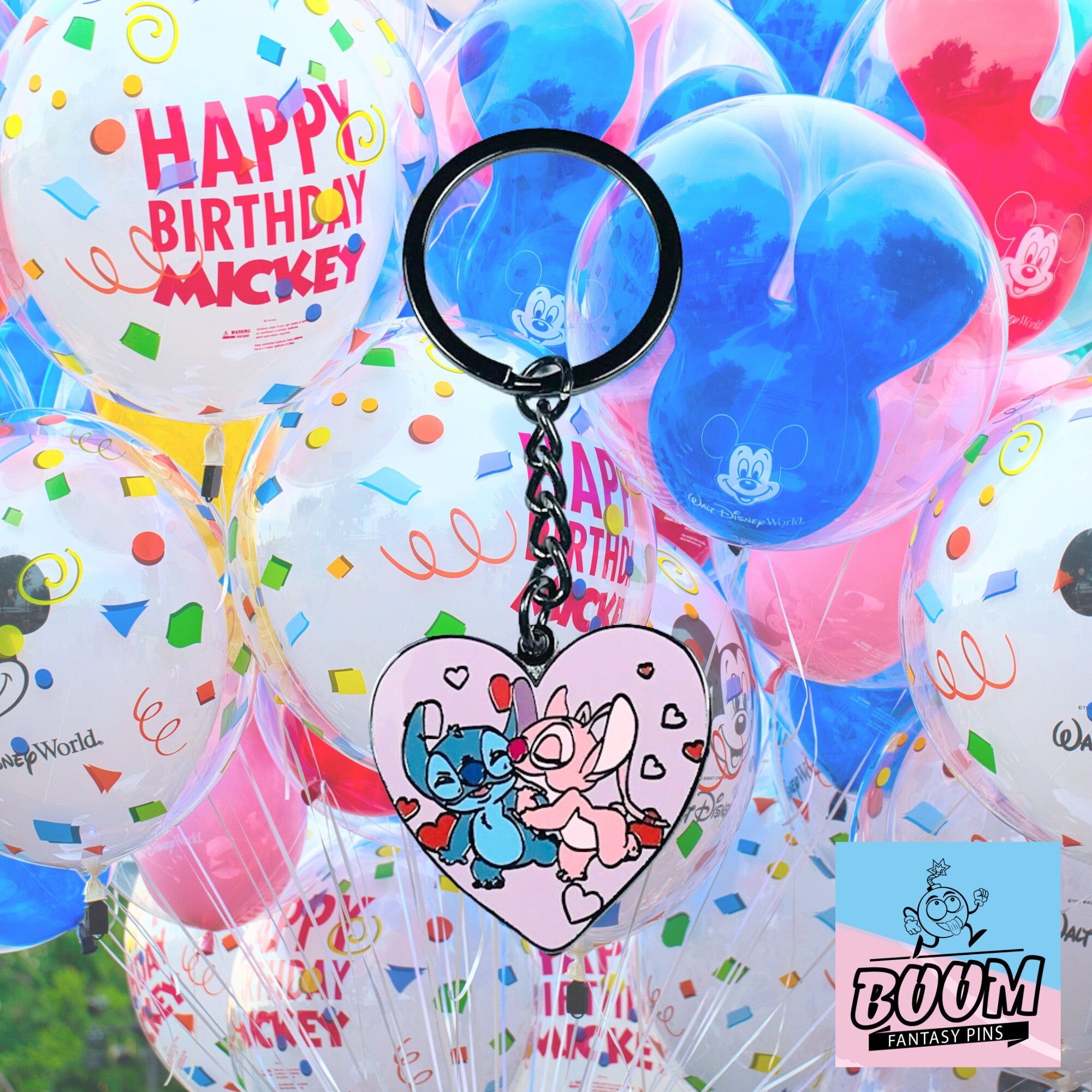 Llavero – Stitch y Ángel de Lilo &amp; Stitch – Disney Fantasy