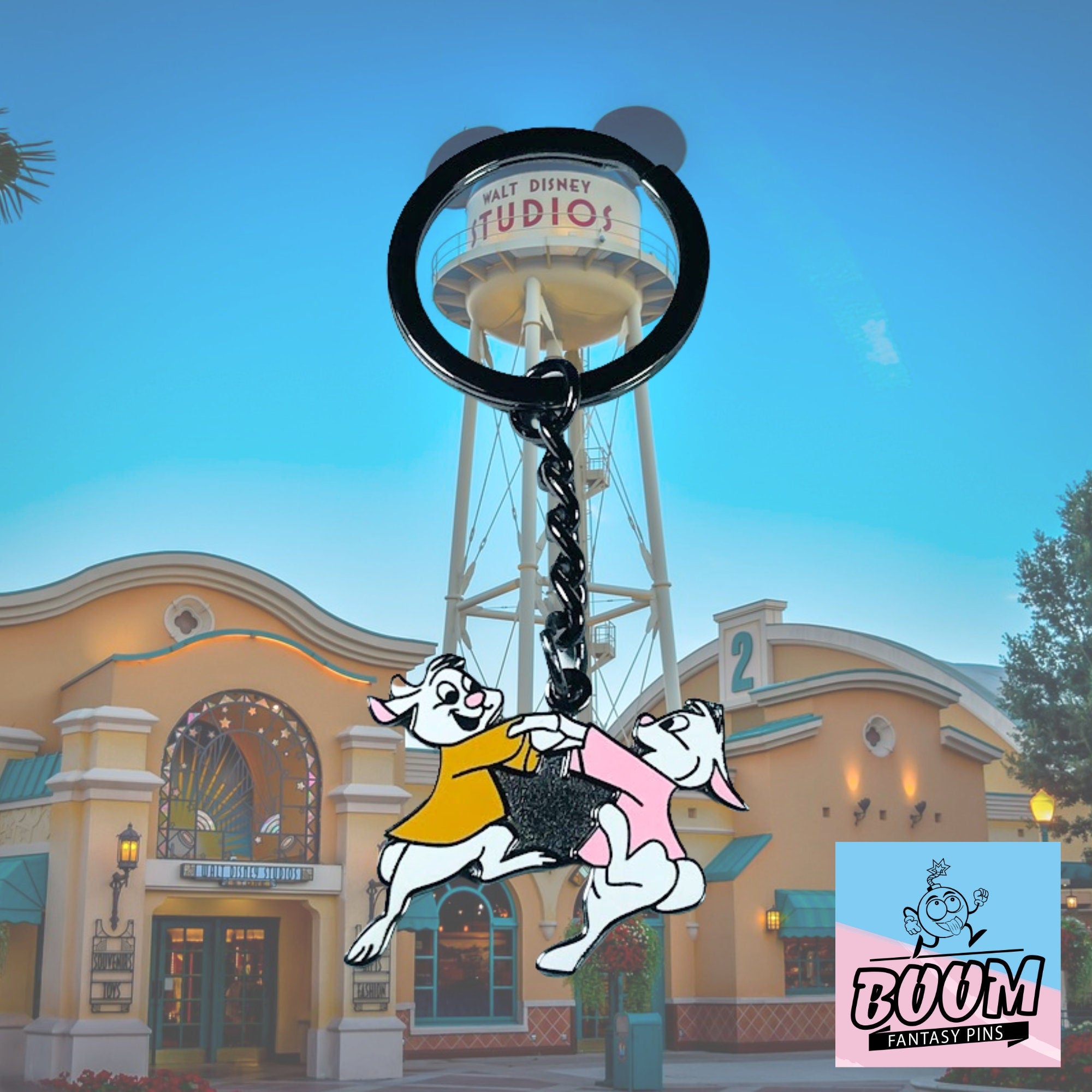 Porte-clés – Skippy Yellow et Sis Bunny de Robin des Bois – Disney Fantasy