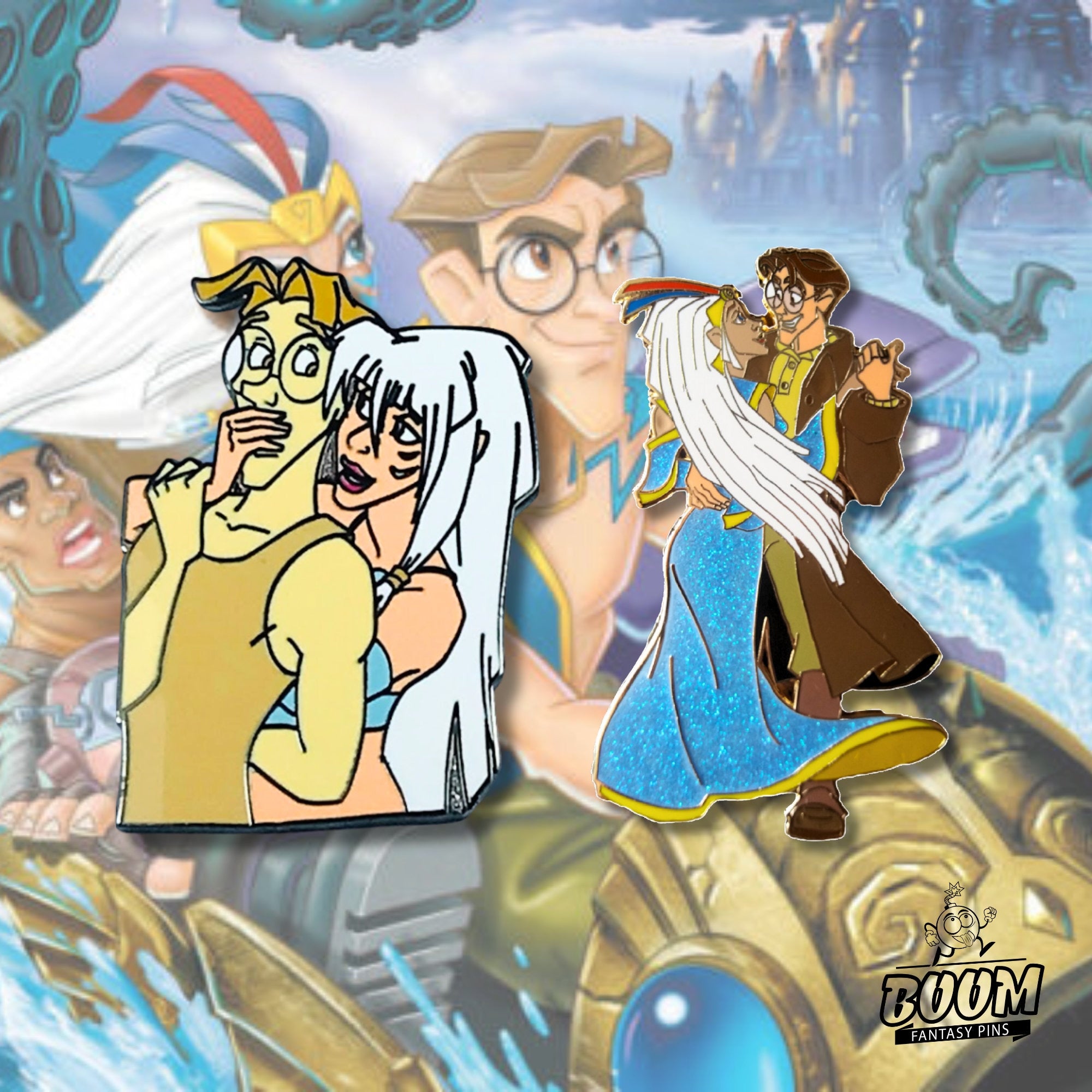 Pin – Milo Thatch and Kida Nedakh from Atlantis The Lost Empire – Disney Fantasy