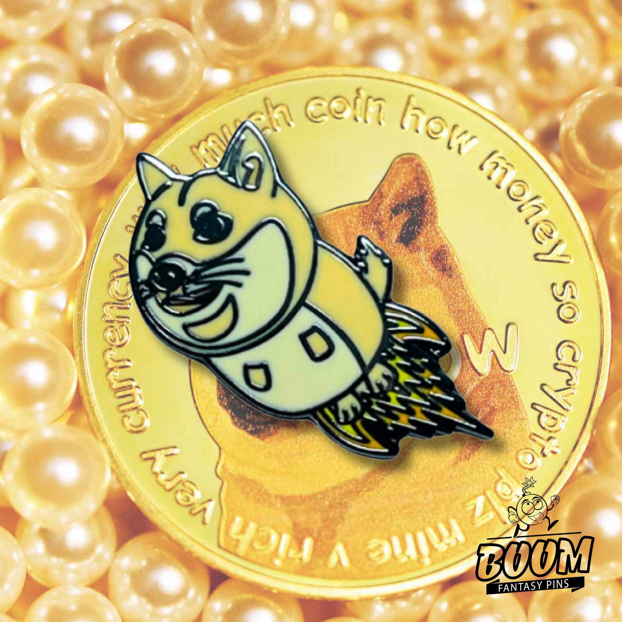 Pin's – Shiba Inu de Dogecoin – Objet de collection en cryptomonnaie