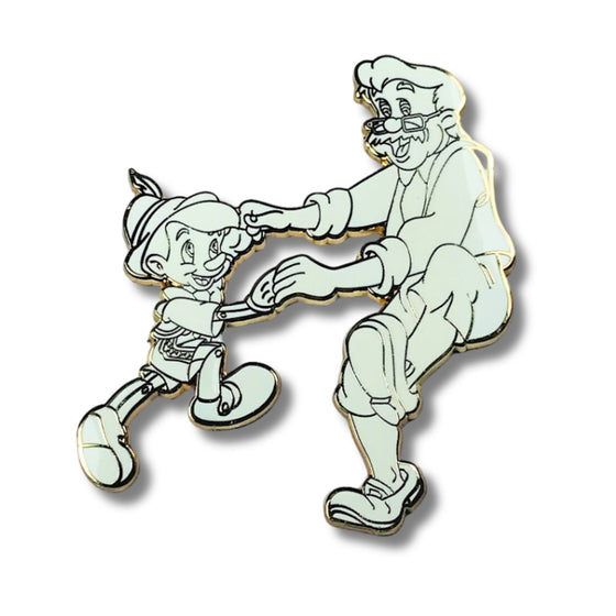 Pin Set – Pinocchio and Geppetto from Pinocchio – Disney Fantasy