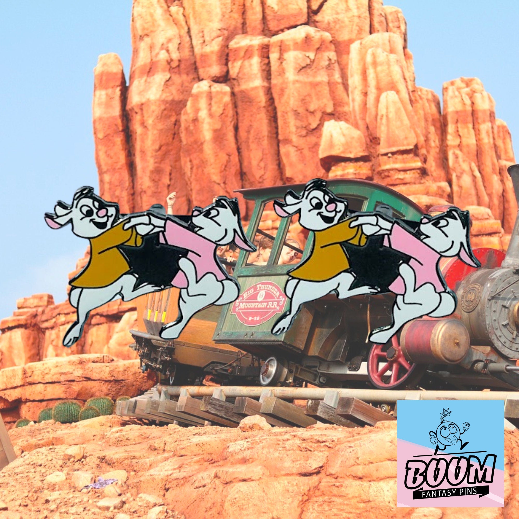 Cufflinks – Skippy Yellow and Sis Bunny from Robin Hood – Disney Fantasy