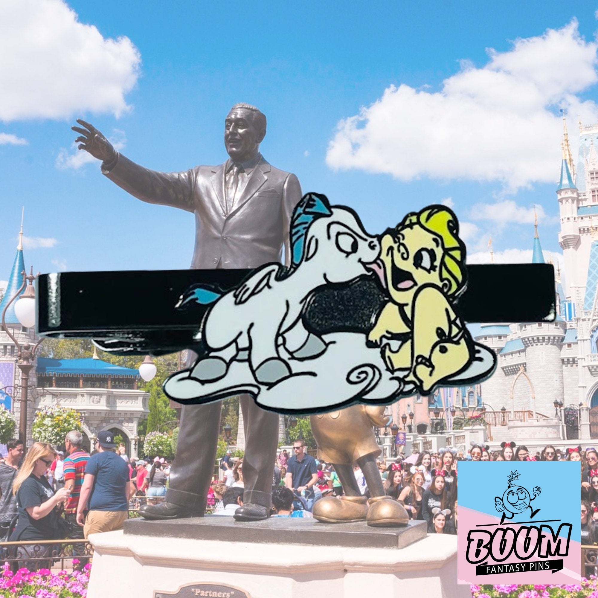 Pince à cravate – Pégase et Zeus enfant d'Hercule – Disney Fantasy
