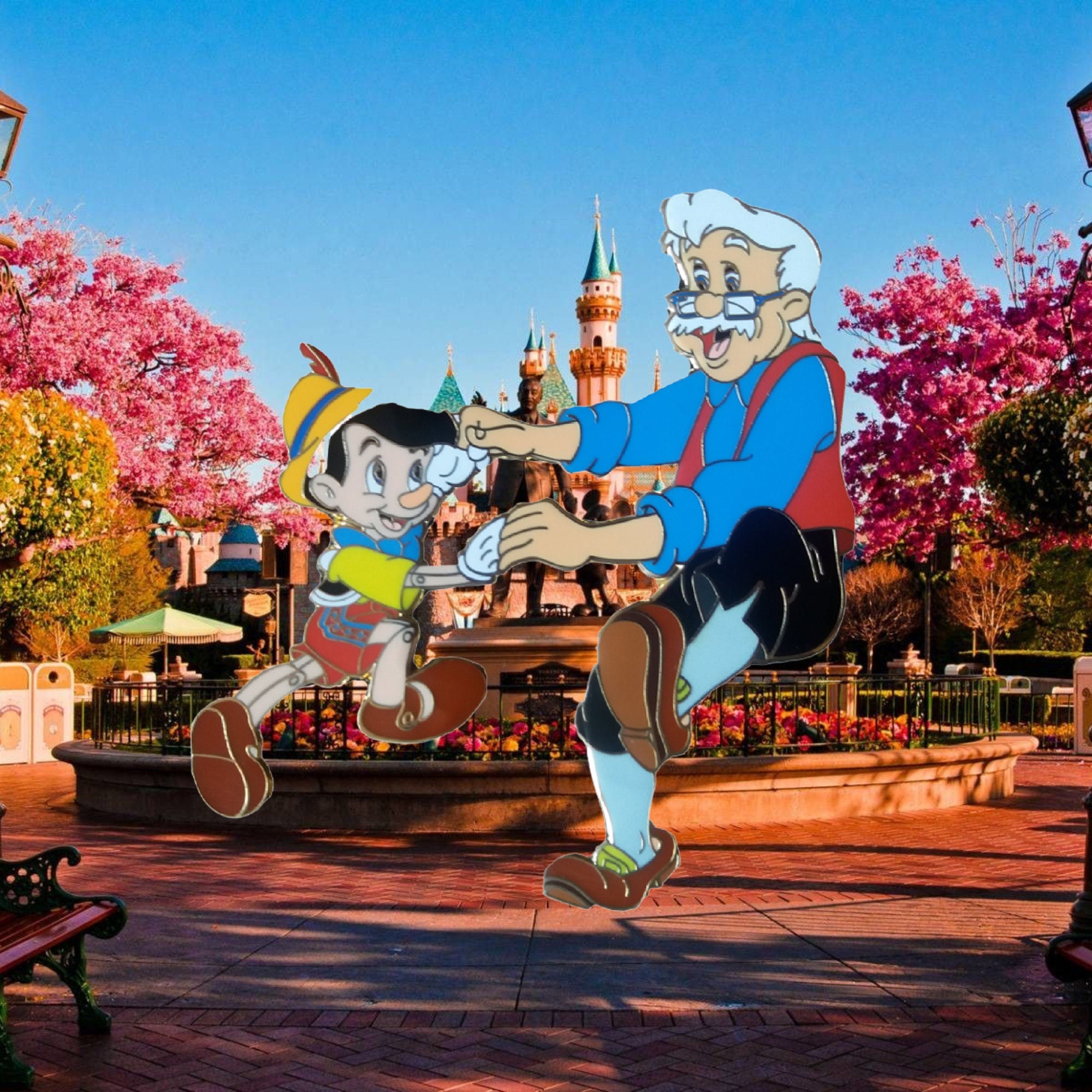 Pin's – Pinocchio et Geppetto de Pinocchio – Disney Fantasy