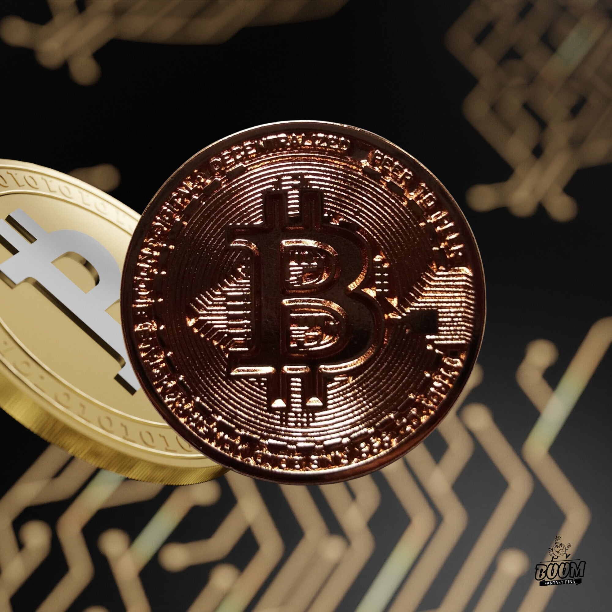 Pin – Bitcoin del Protocolo de Criptomonedas – Moneda Digital Blockchain