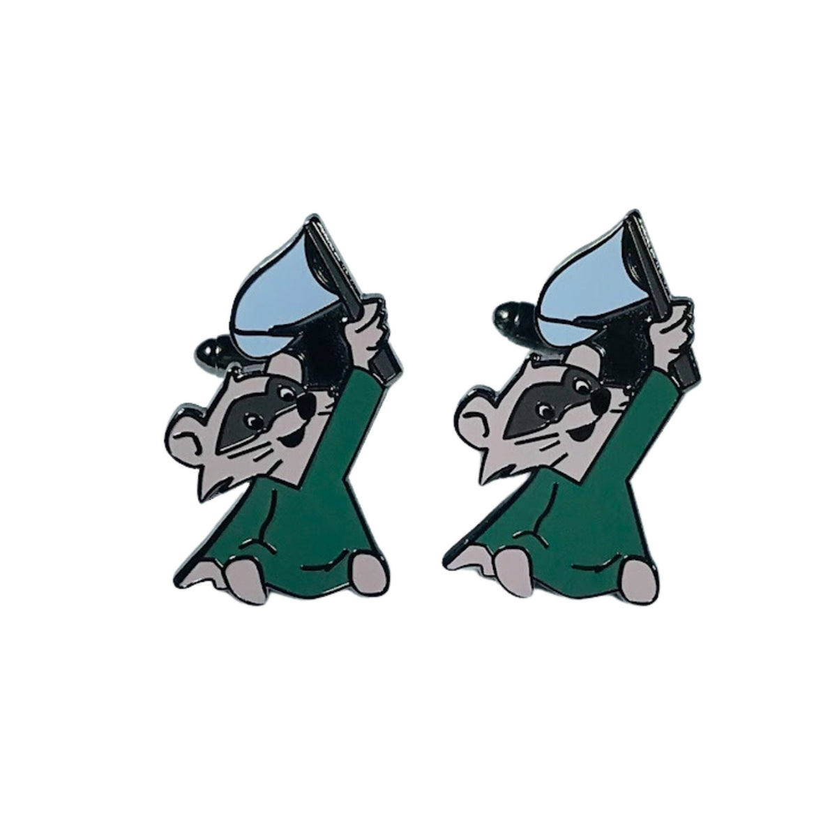 Cufflinks – Blue Flag Raccoon from Robin Hood – Disney Fantasy