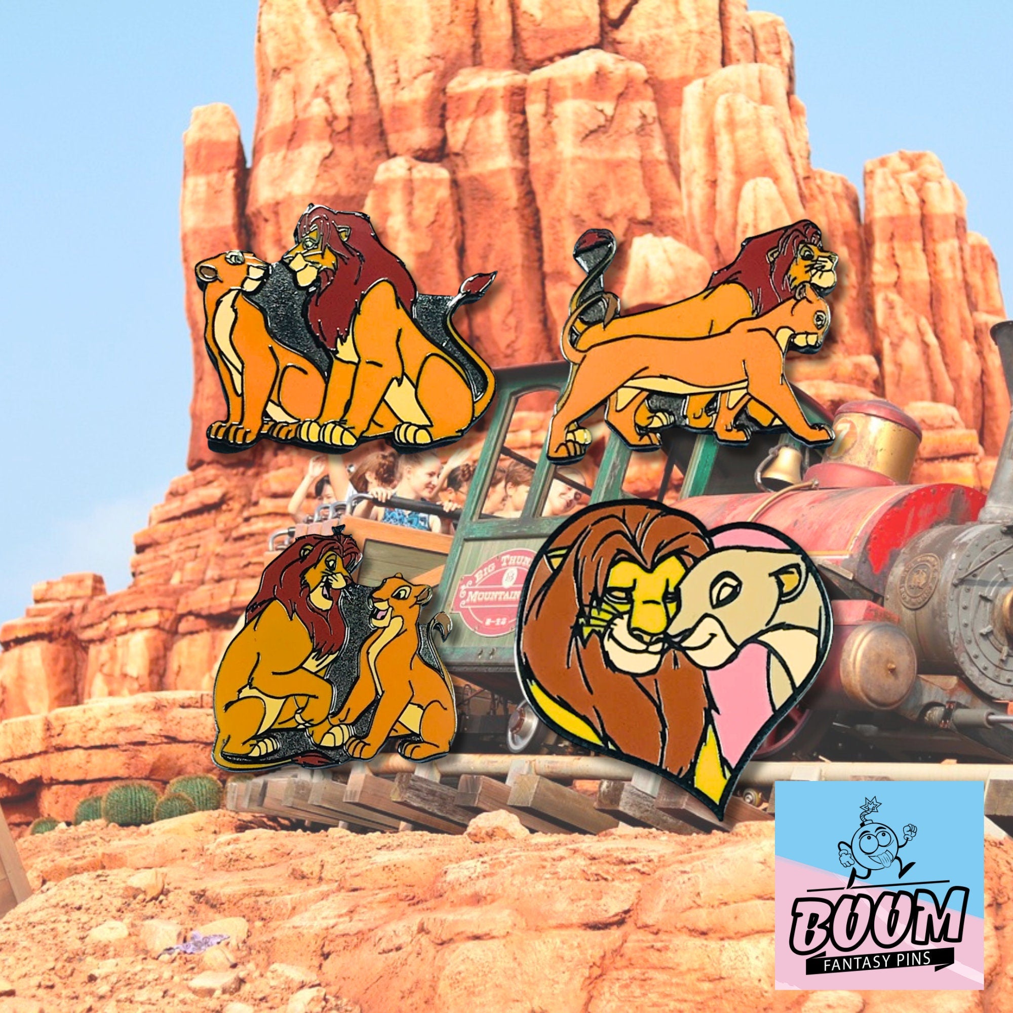 Pin – Simba y Nala de El Rey León – Disney Fantasy