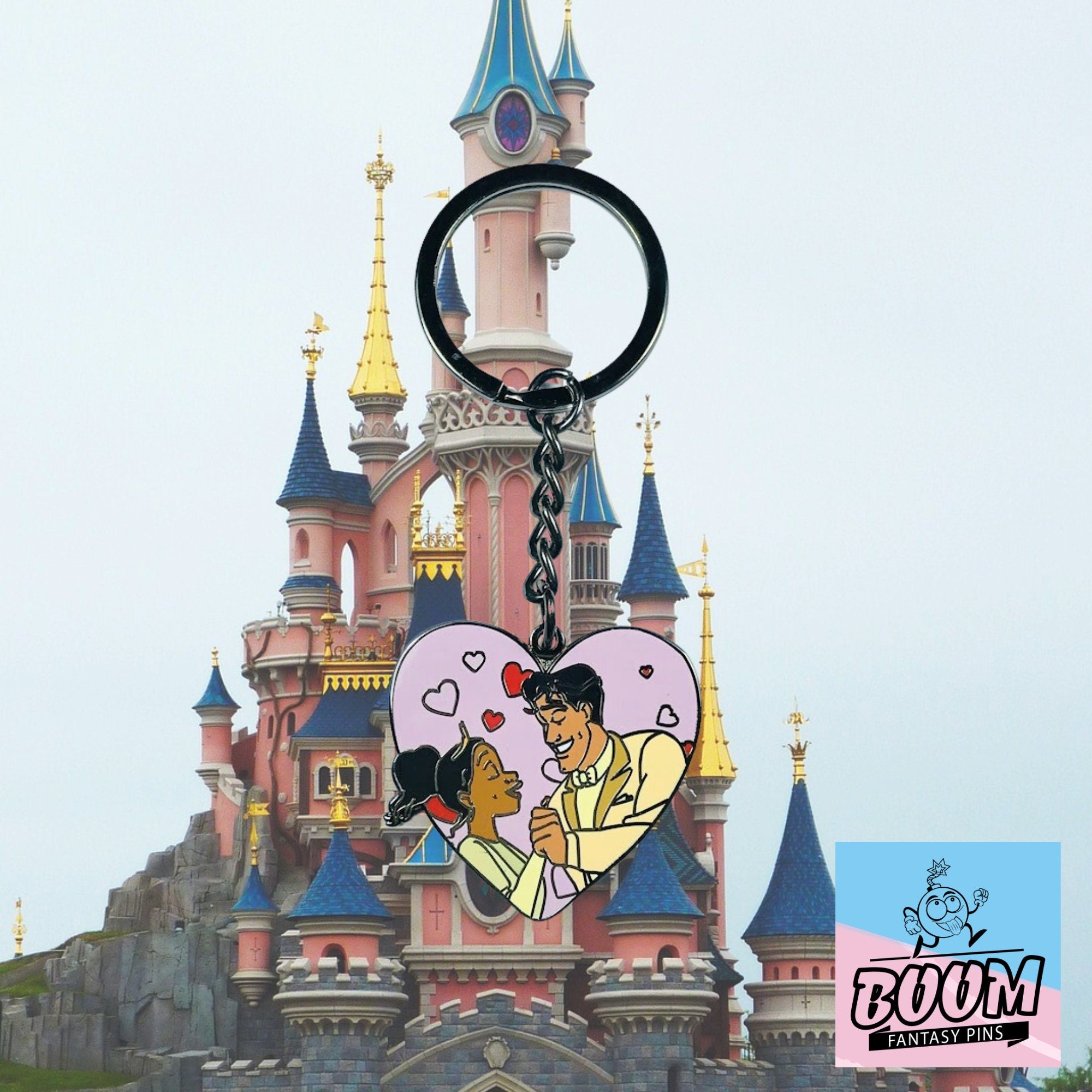 Llavero – Tiana y el Príncipe Naveen de La Princesa y el Sapo – Disney Fantasy