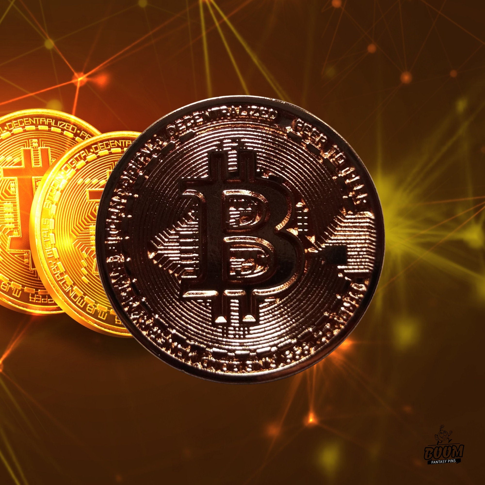 Pin – Bitcoin del Protocolo de Criptomonedas – Moneda Digital Blockchain