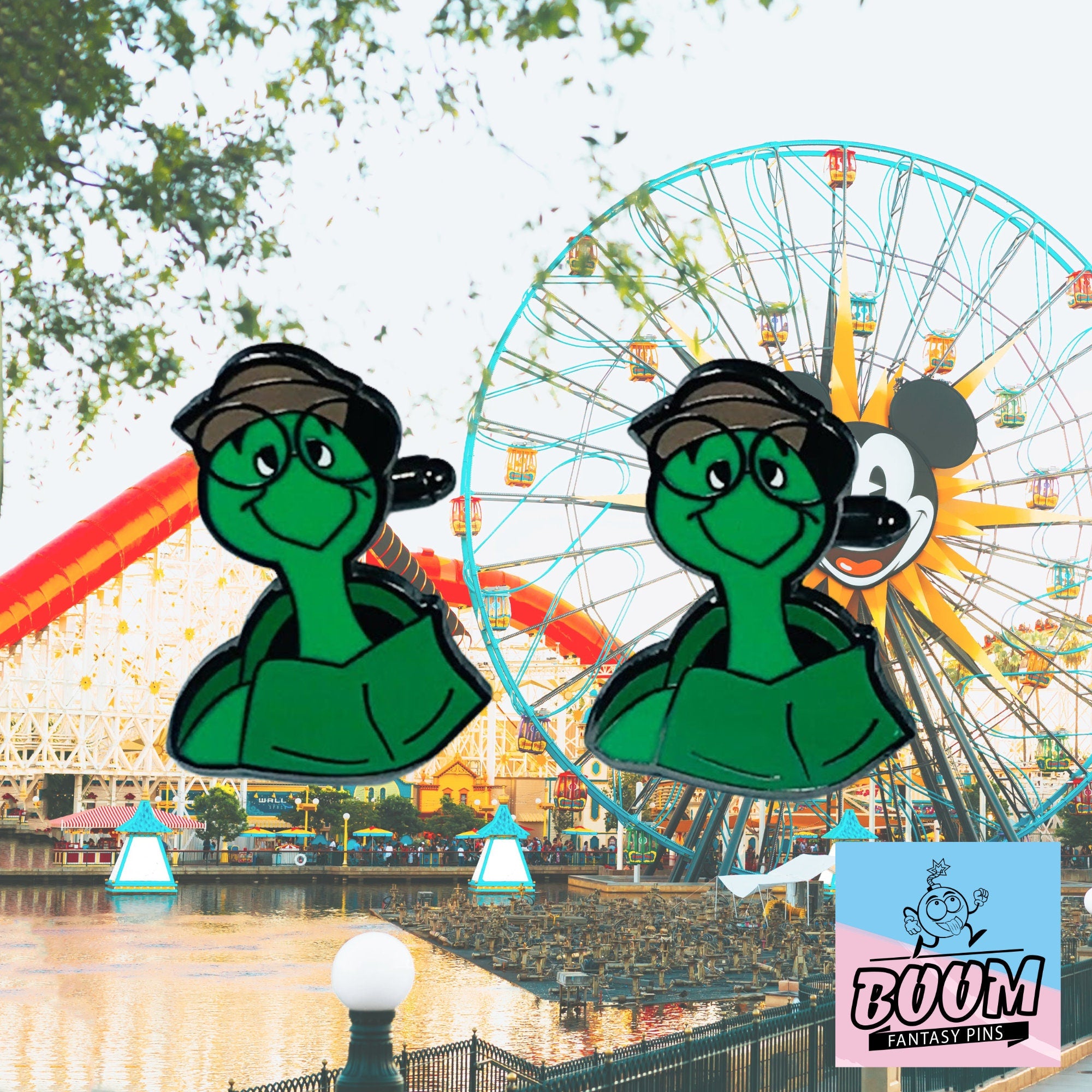 Cufflinks – Toby Turtle from Robin Hood – Disney Fantasy