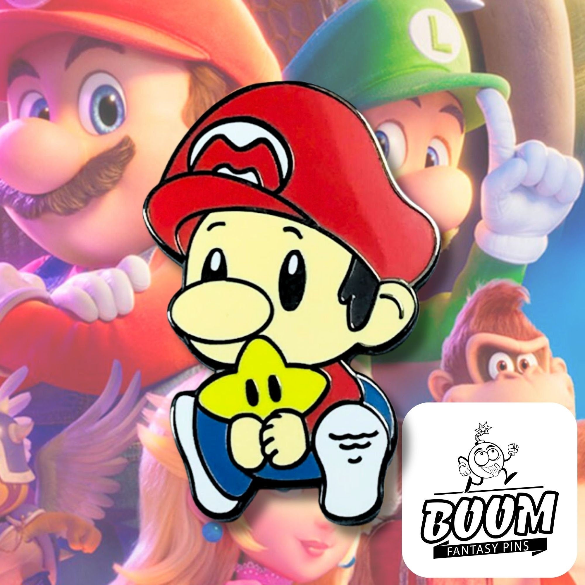 Pin – Mario de Super Mario Bros – Franquicia de Nintendo