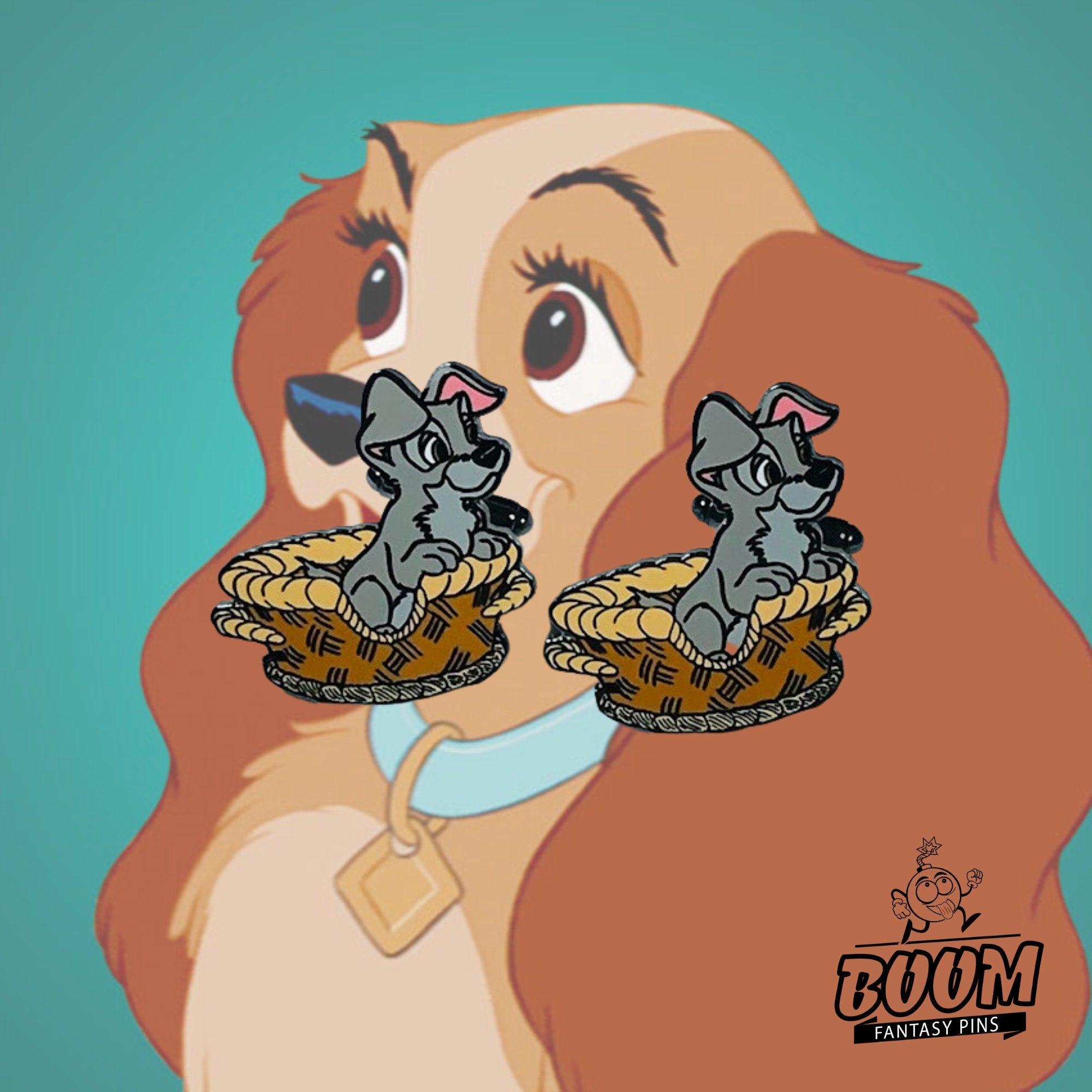 Boutons de manchette – Clochard de La Belle et le Clochard – Disney Fantasy