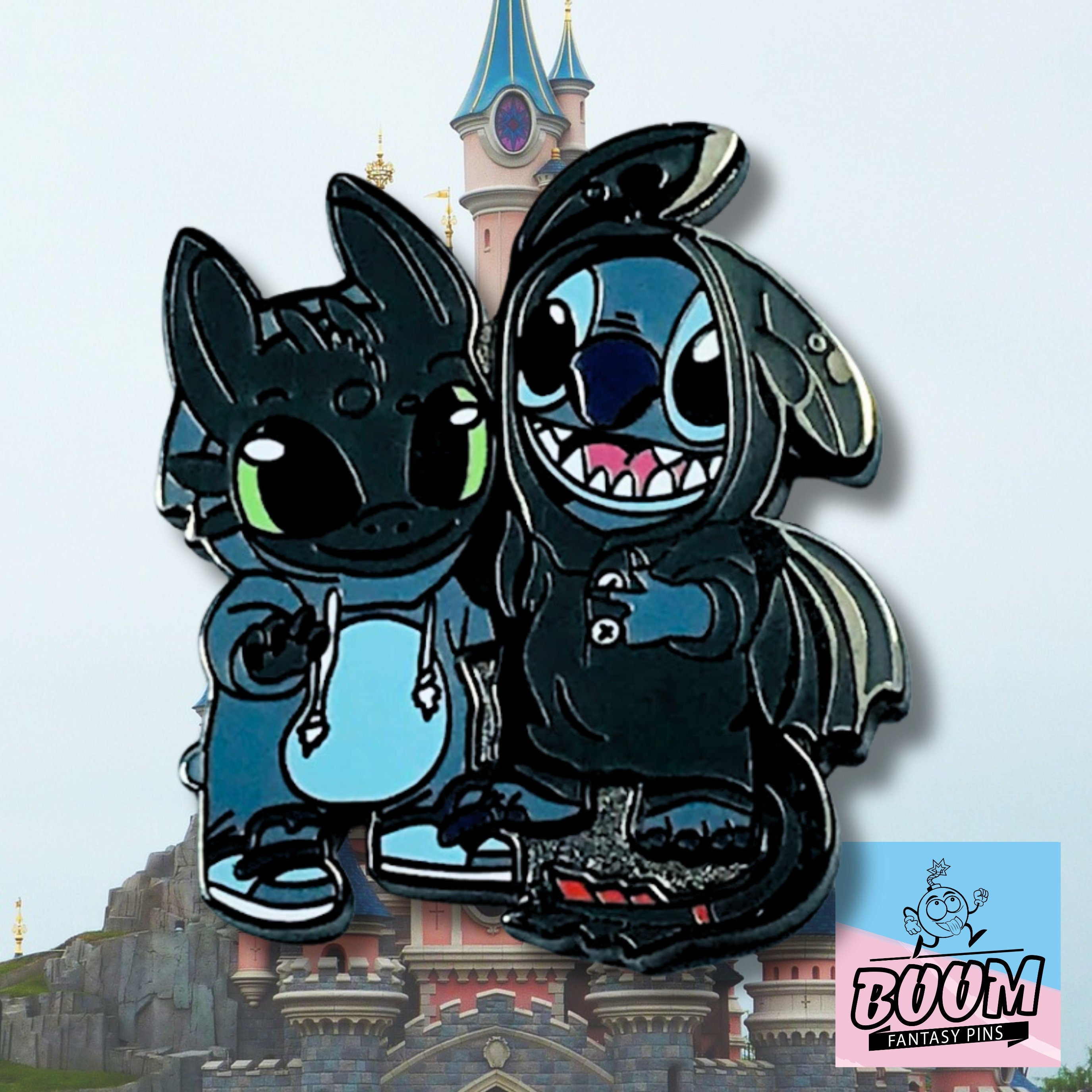 Épingle – Stitch de Lilo et Stitch et Krokmou de Dragons – Disney Fantasy