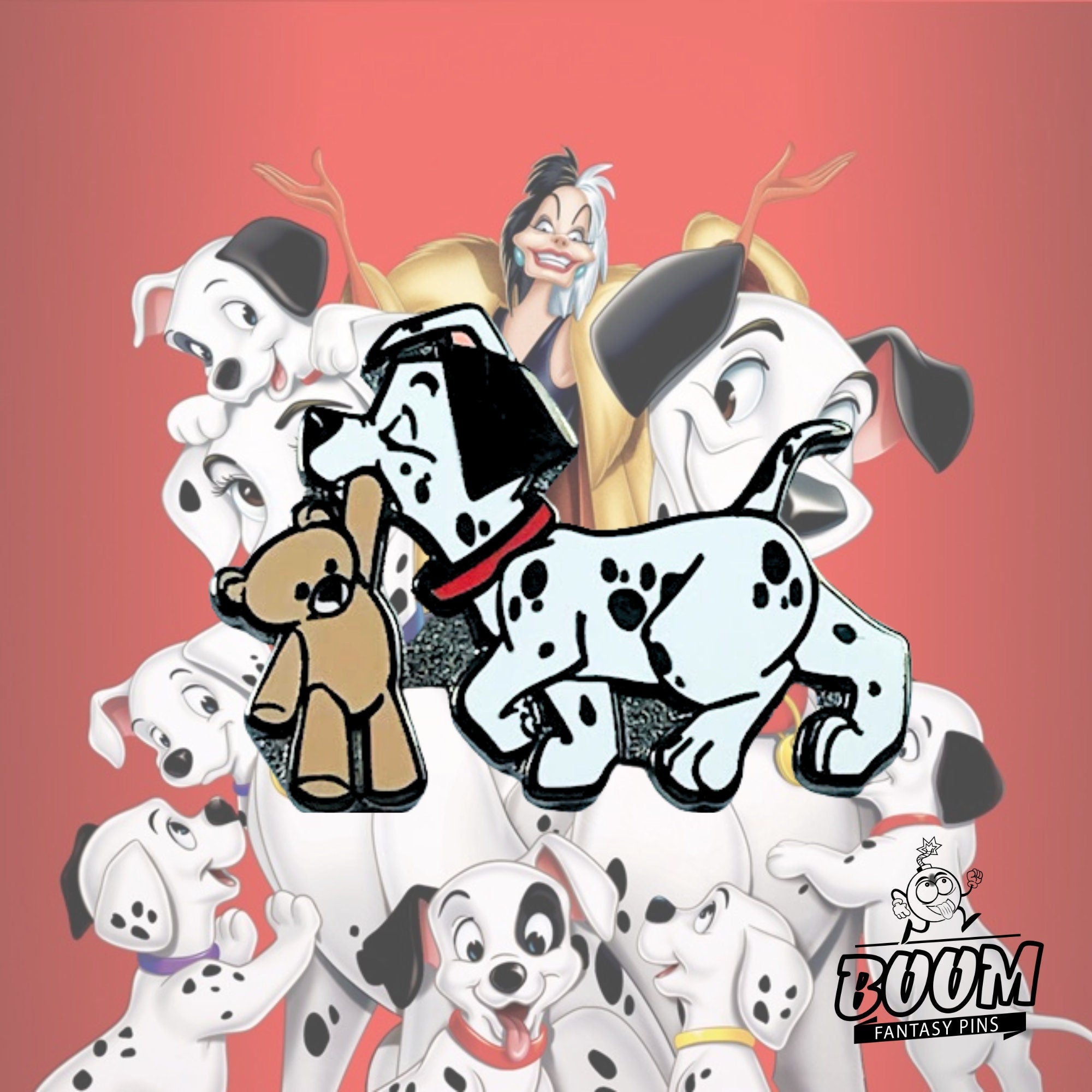 Pin – Patch y Teddy de 101 Dálmatas – Disney Fantasy