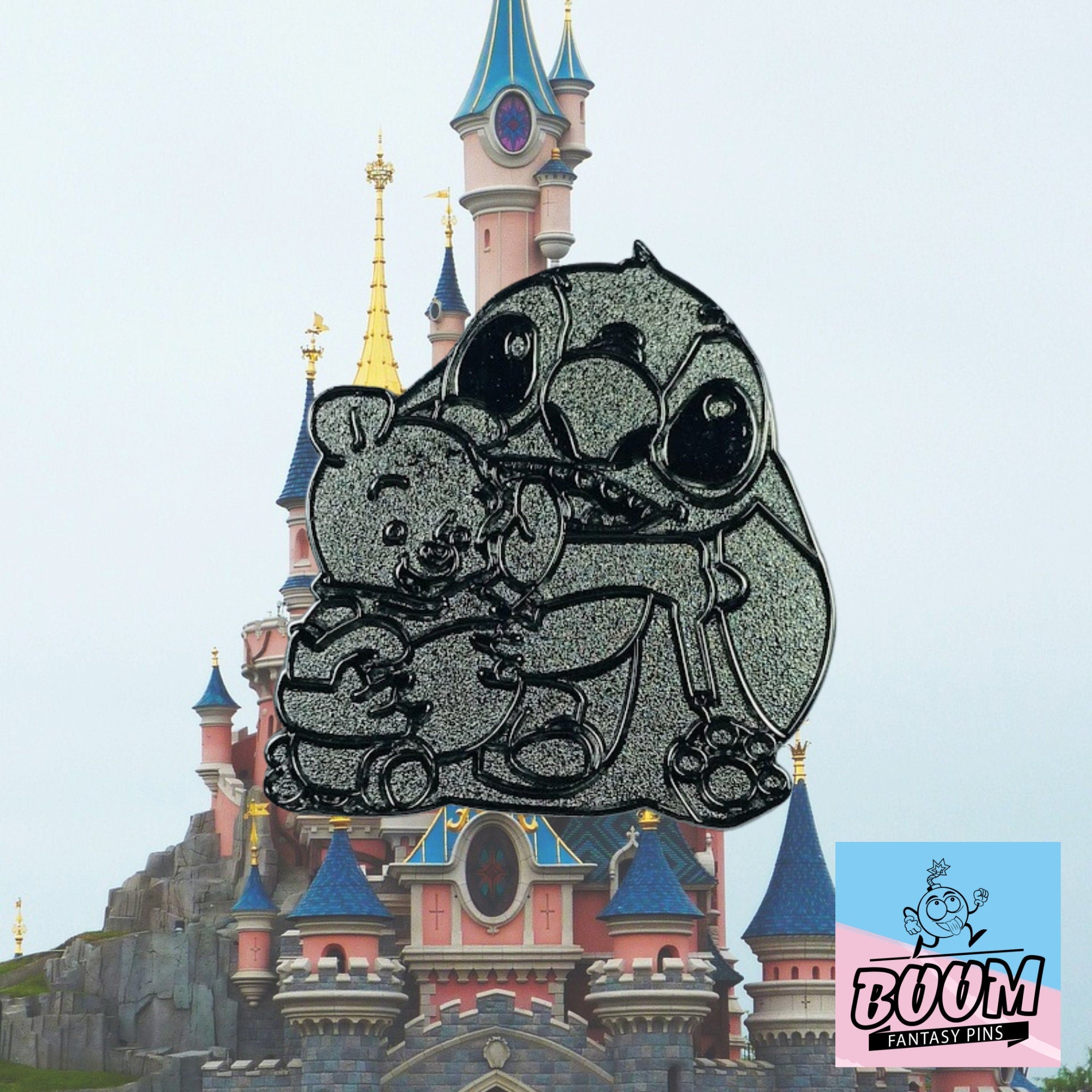 Pin – Stitch de Lilo &amp; Stitch y Winnie the Pooh de Winnie the Pooh – Disney Fantasy