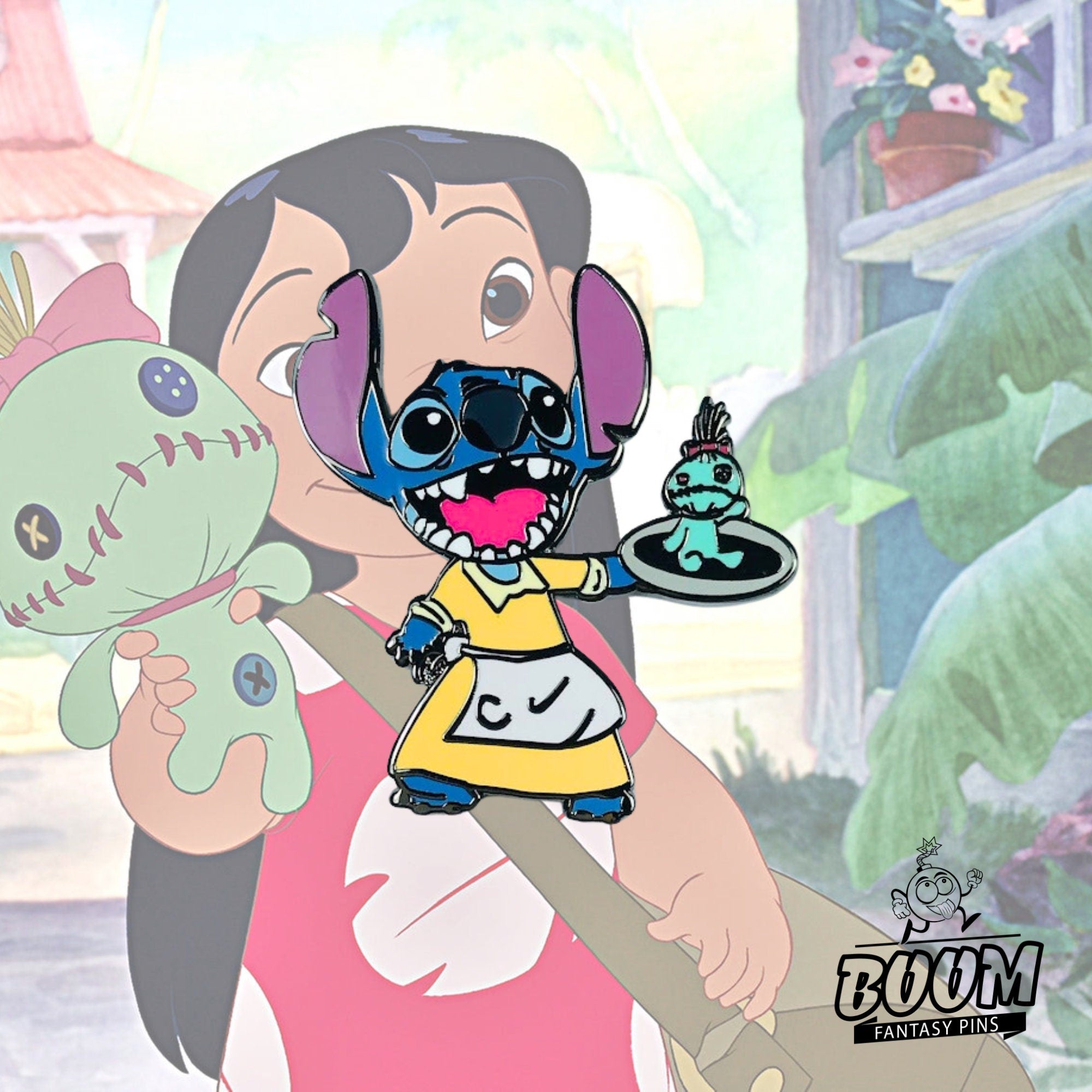 Pin – Experimento 626 Punto con trapos de Lilo y Stitch – Disney Fantasy
