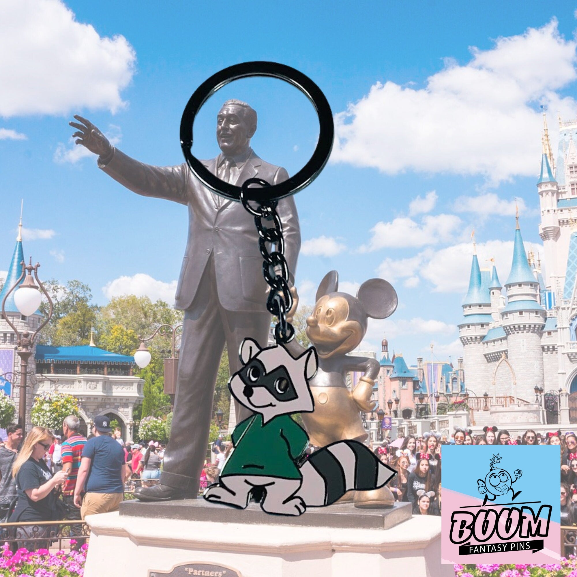 Llavero – Trigger el Mapache de Robin Hood – Disney Fantasy