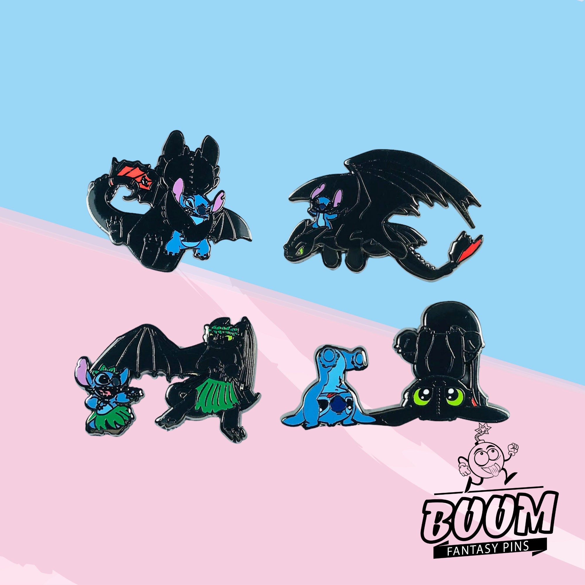 Pin – Experimento de Stitch 626 y Desdentao de Lilo y Stitch – Fantasía Disney