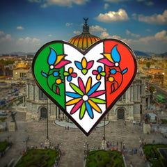 Épinglette – Symbole du cœur de la fête nationale mexicaine – Culture mexicaine