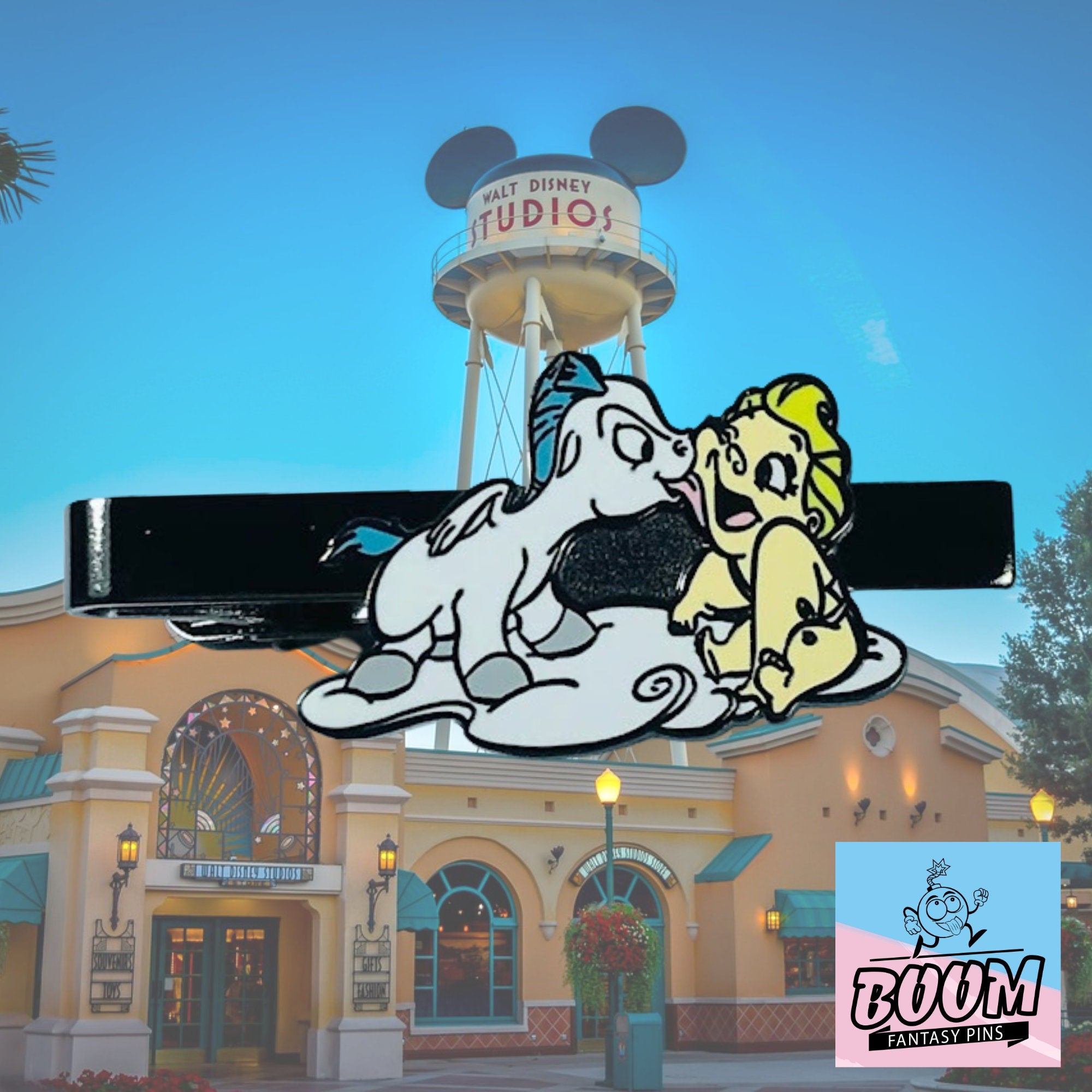 Pince à cravate – Pégase et Zeus enfant d'Hercule – Disney Fantasy