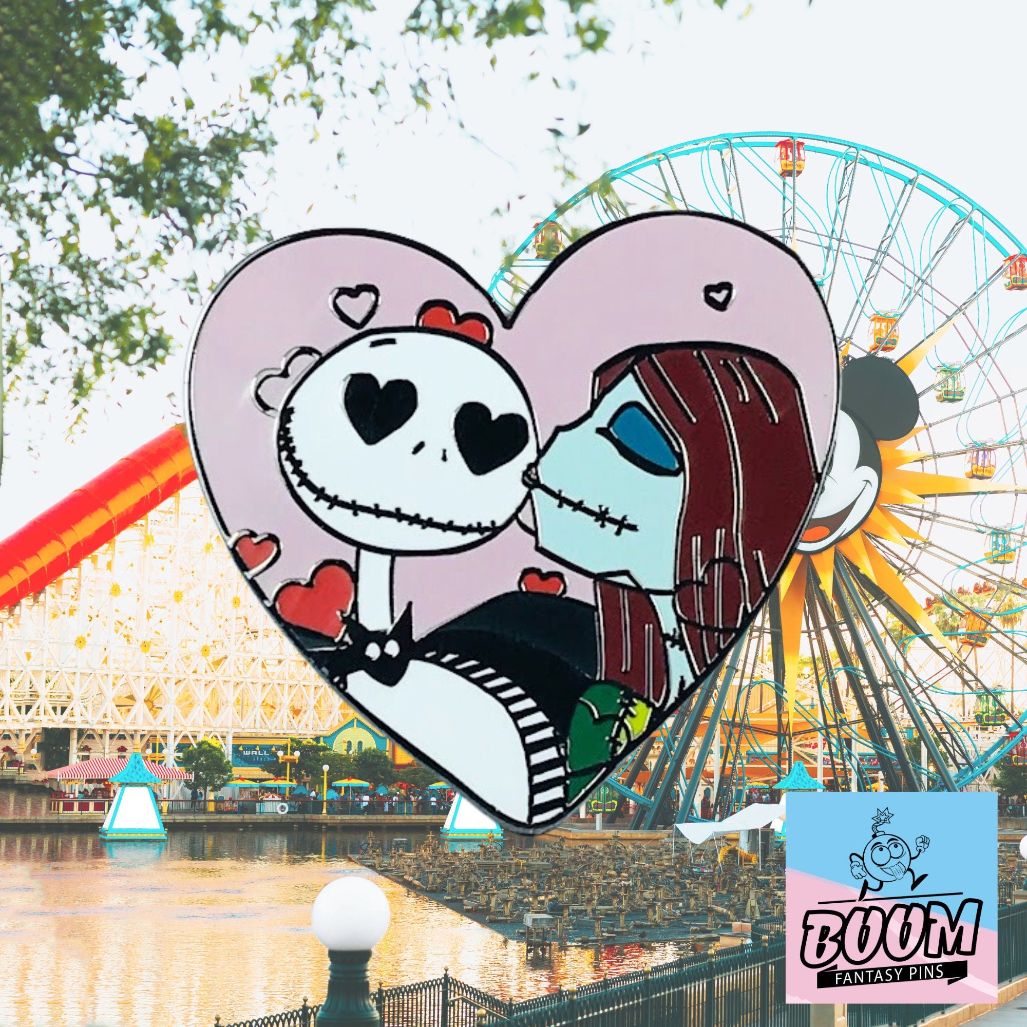 Pin's – Jack Skellington et Sally de L'Étrange Noël de Monsieur Jack – Disney Fantasy