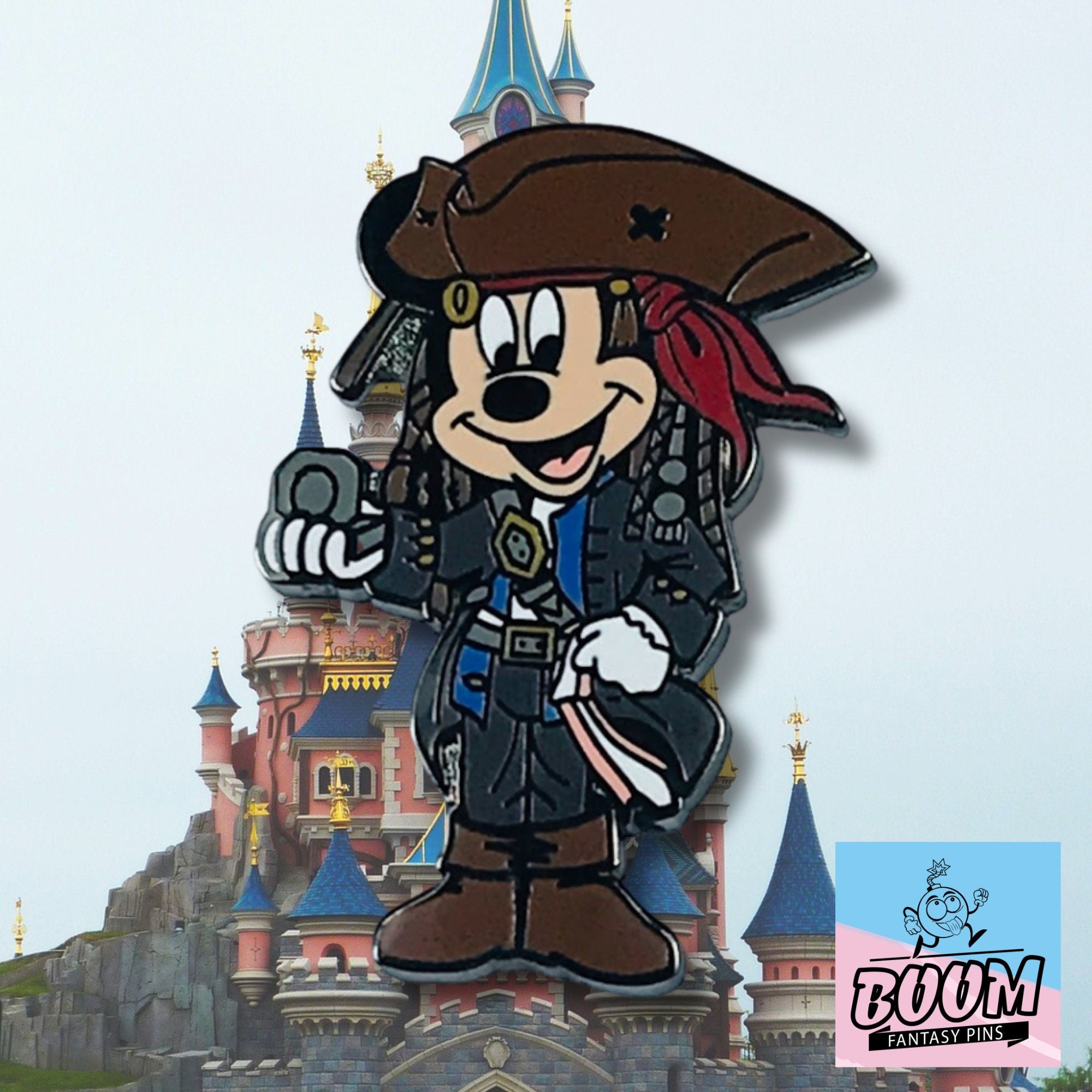 Pin – Mickey Mouse como Jack Sparrow de Piratas del Caribe – Disney Fantasy