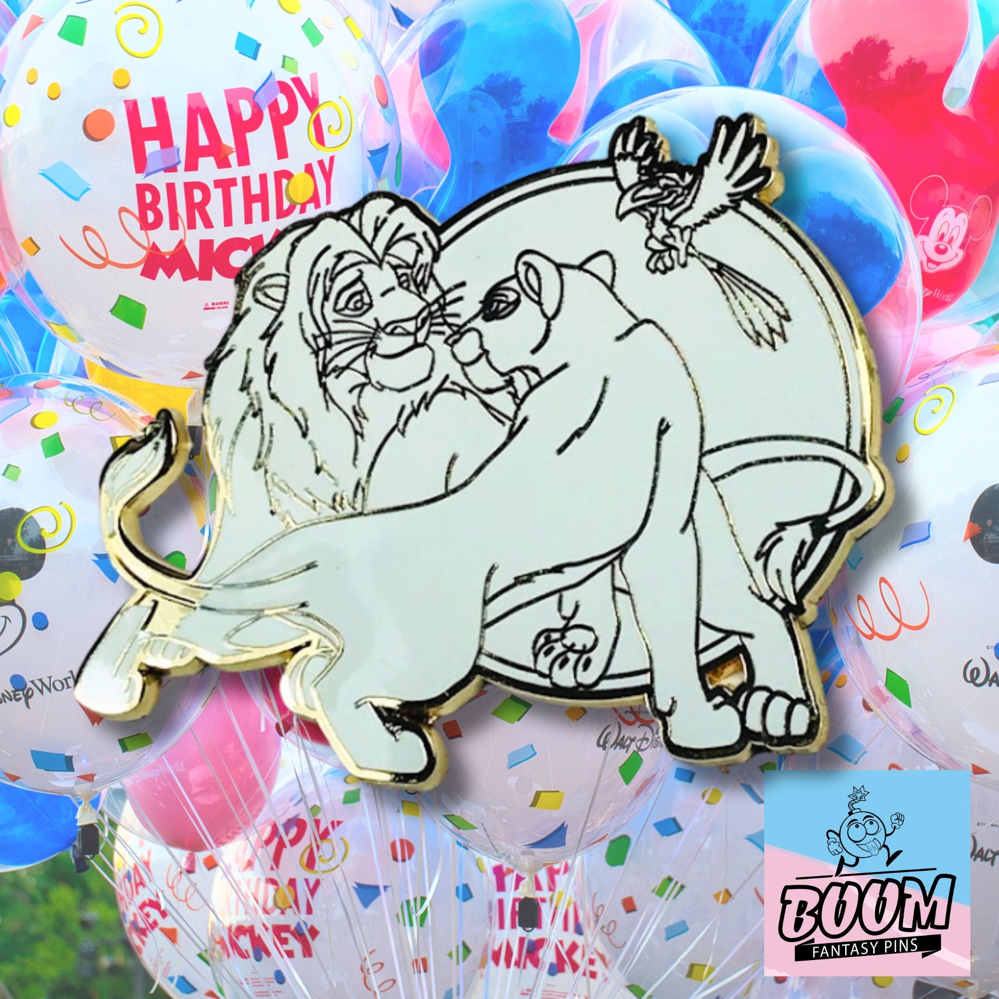 Pin – Simba Nala y Zazu de El Rey León Disney Fantasy