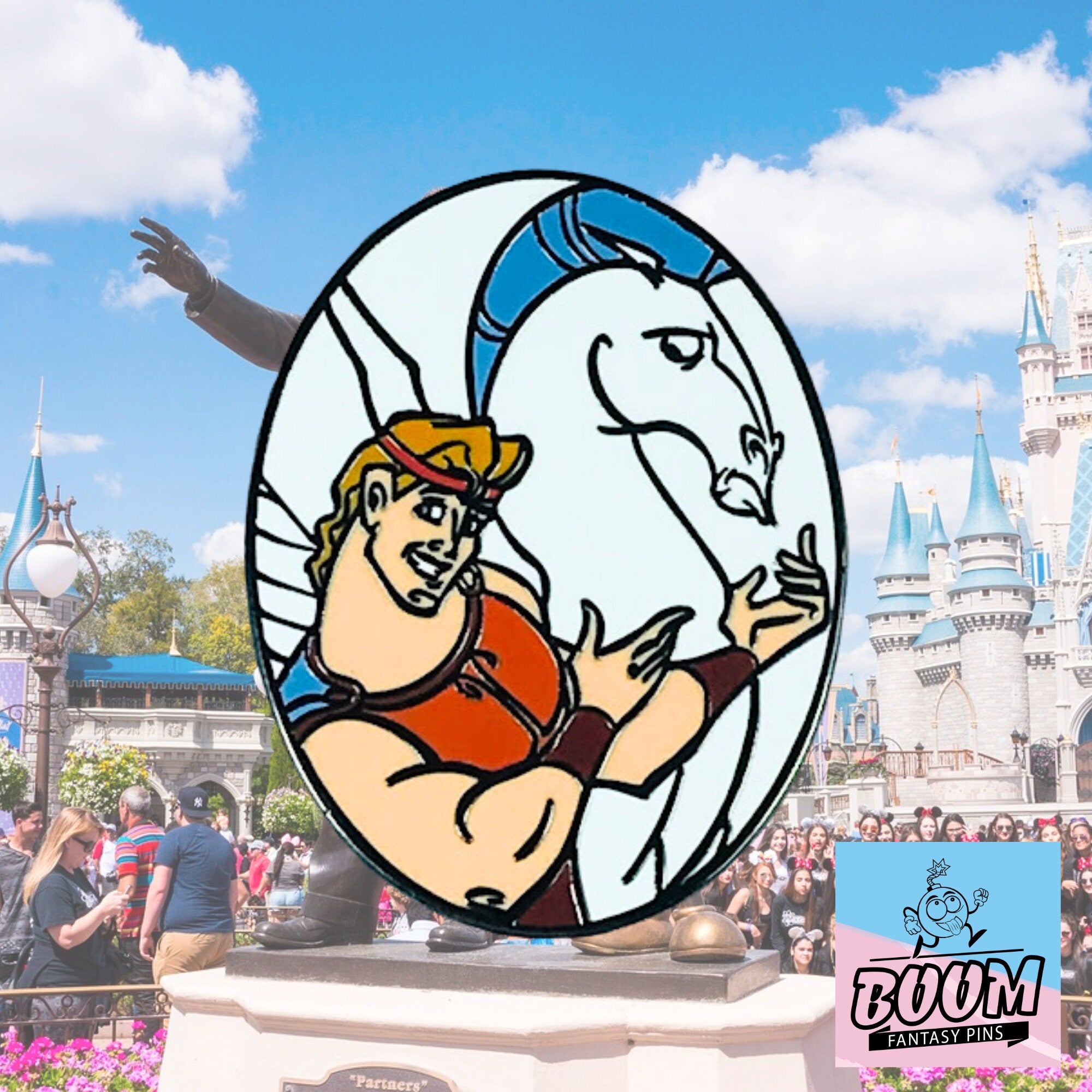 Pin – Hercules and Pegasus from Hercules – Disney Fantasy