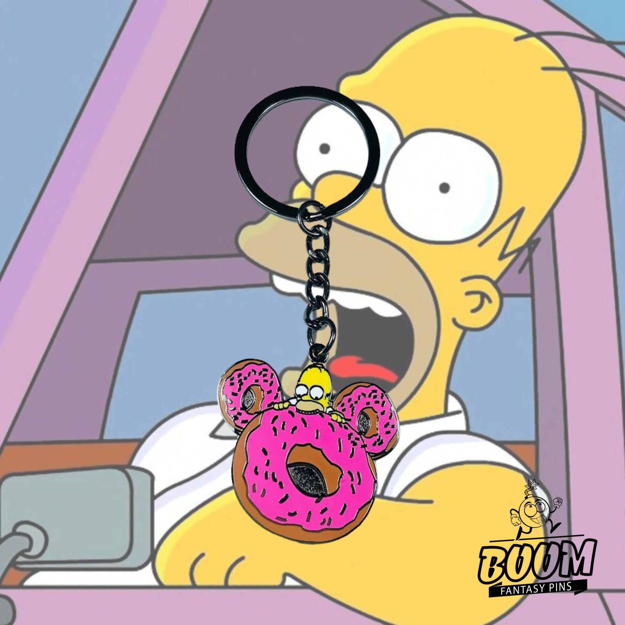 Llavero – Homer Simpson de Los Simpson – Disney Fantasy
