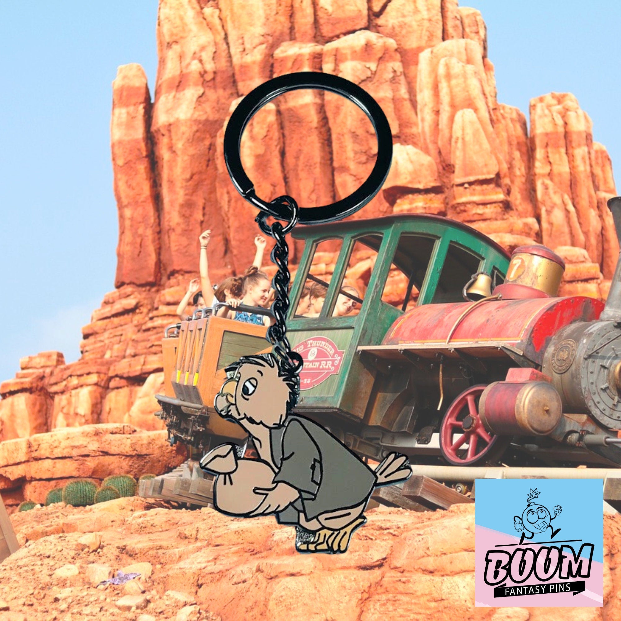 Llavero – Pájaro con bolsa de Robin Hood – Disney Fantasy